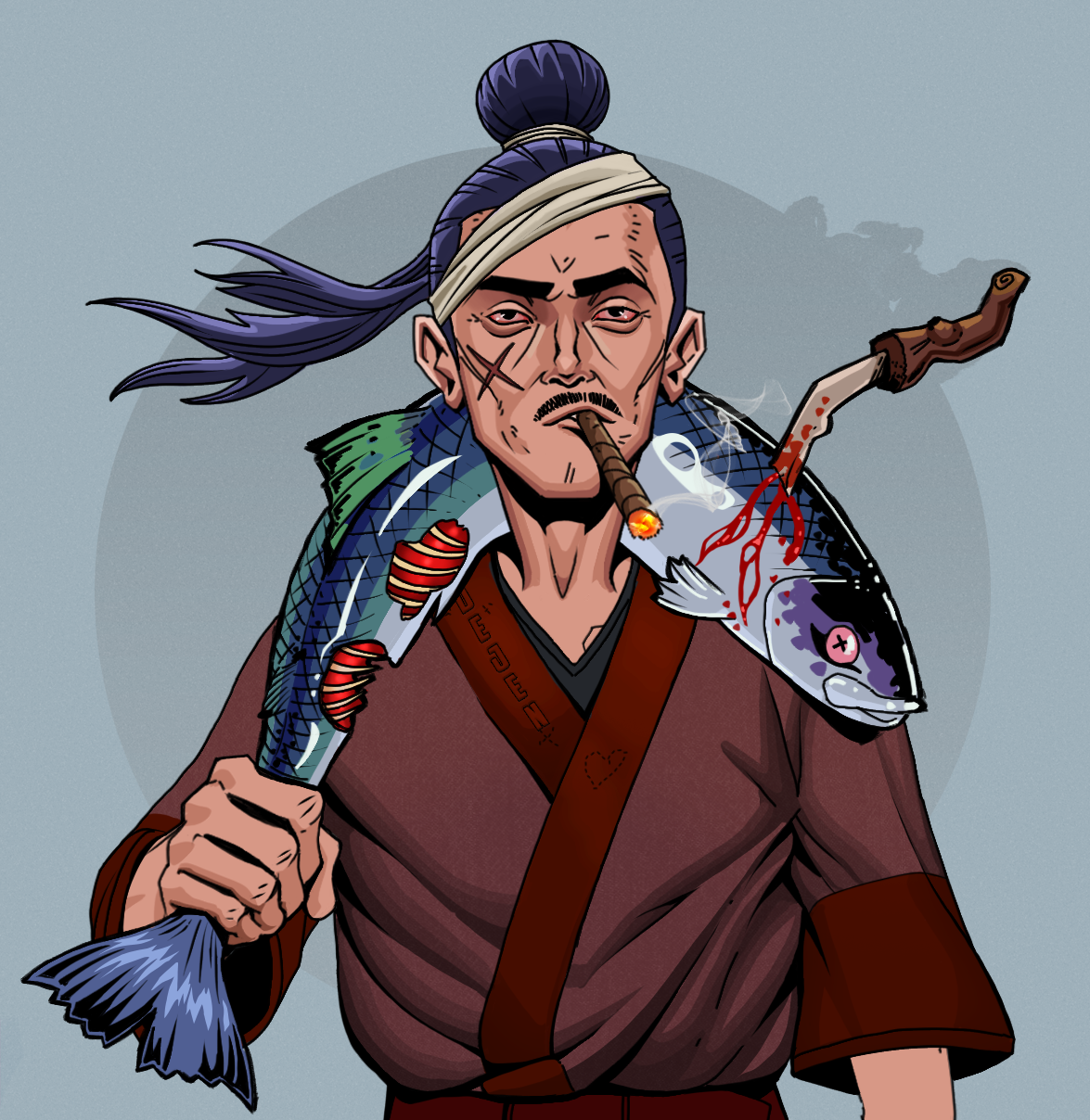 Raikou The Stoner — Degen Dojo fighter