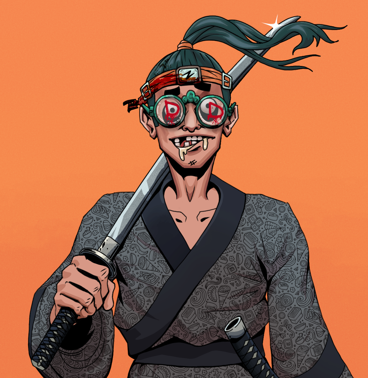 Drooling Azuma — Degen Dojo fighter