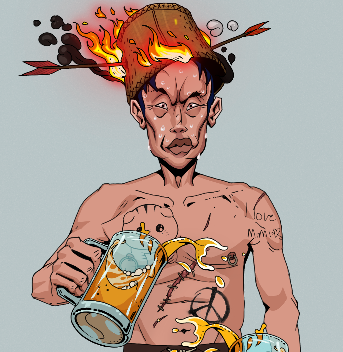 Stresshead Rin — Degen Dojo fighter