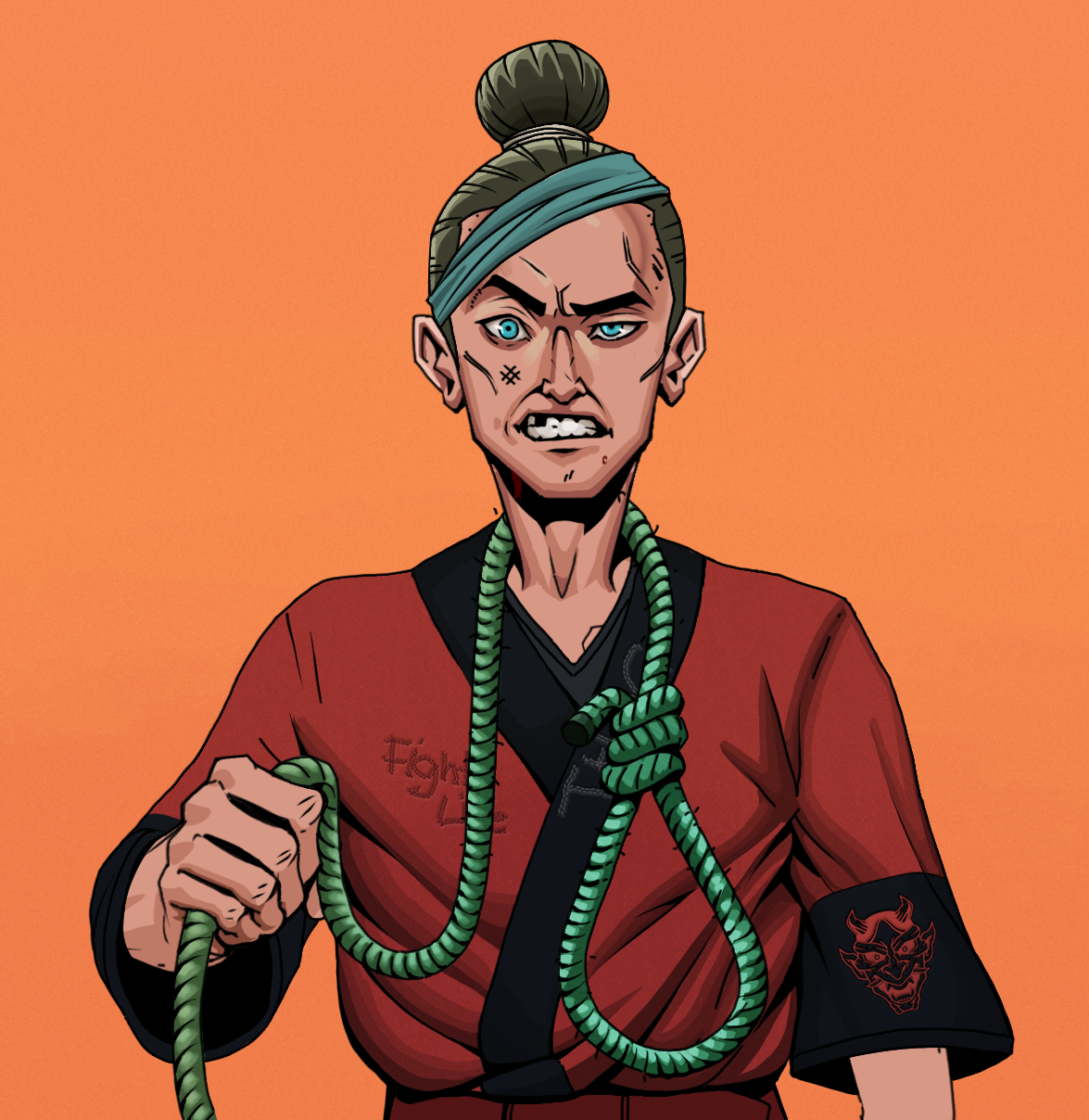 Akuma — Degen Dojo fighter