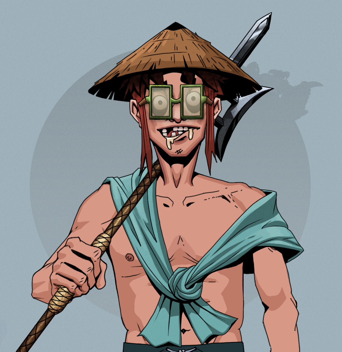 Drooling Azuma — Degen Dojo fighter