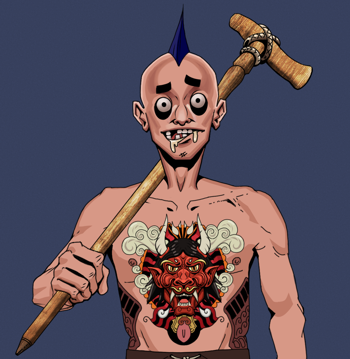 Drooling Azuma — Degen Dojo fighter