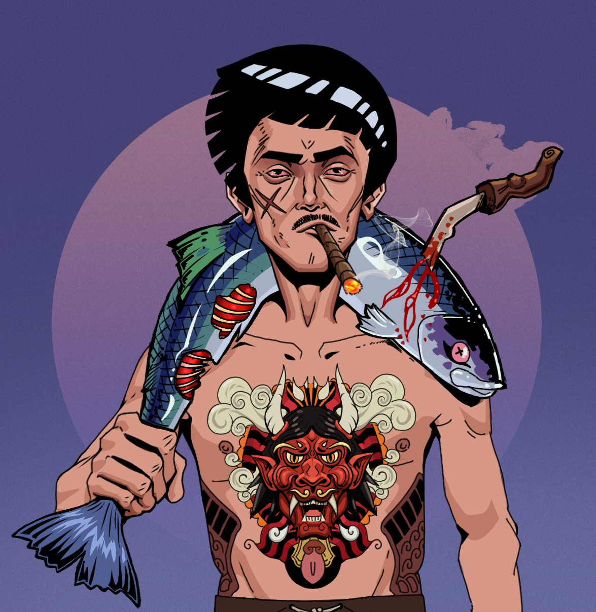 Raikou The Stoner — Degen Dojo fighter