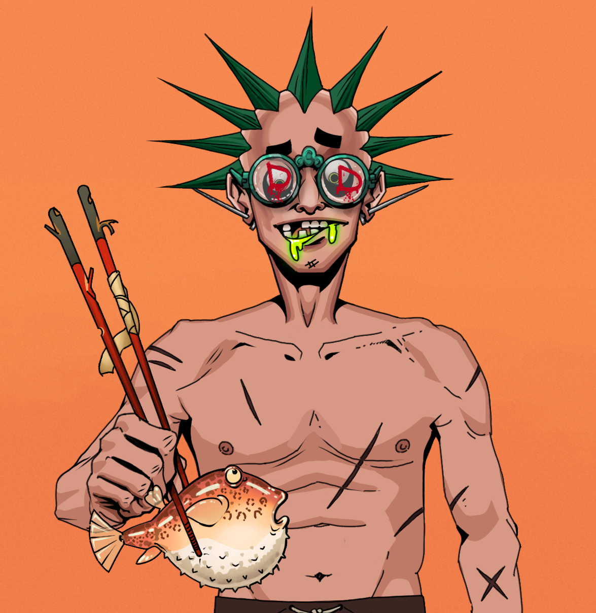 Toxic Azuma — Degen Dojo fighter