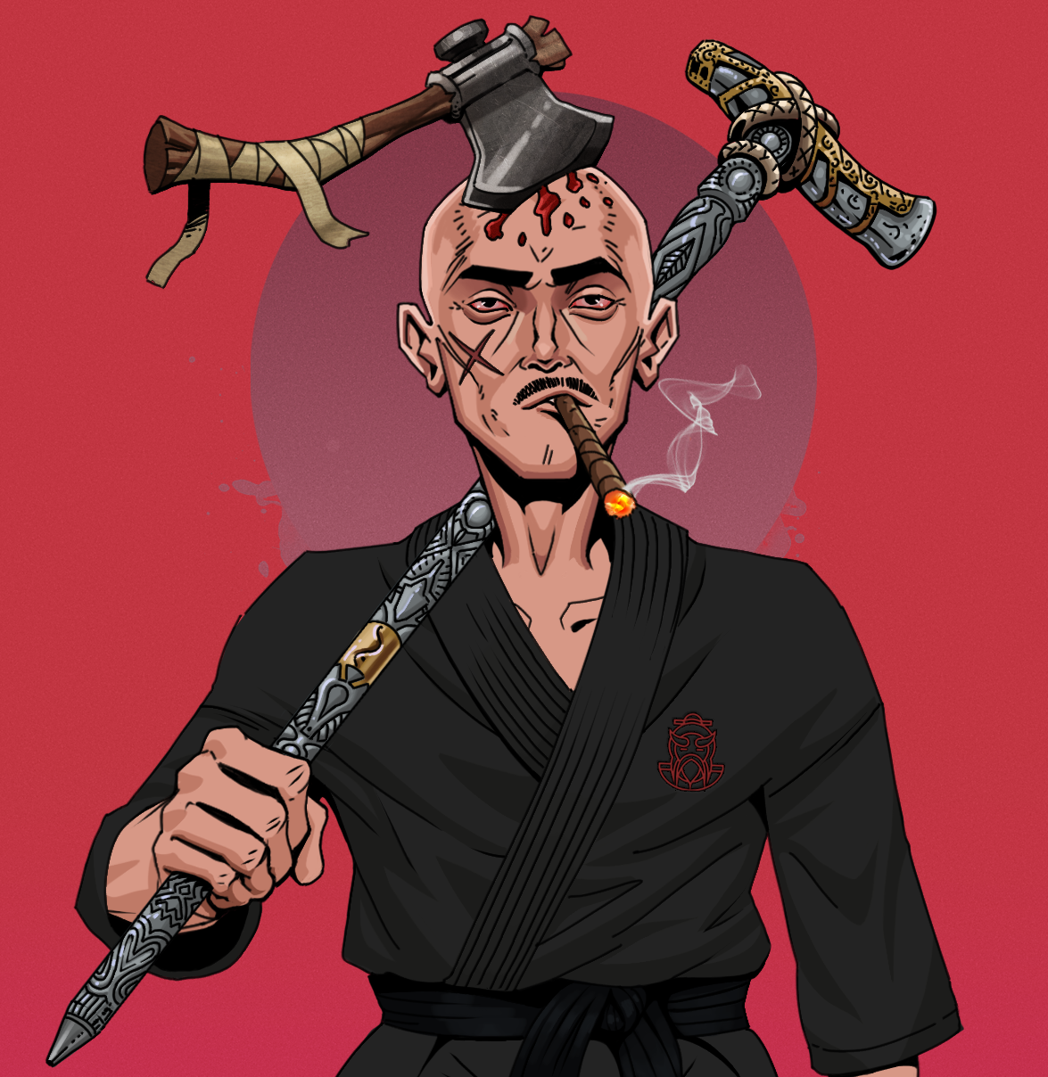 Raikou The Stoner — Degen Dojo fighter