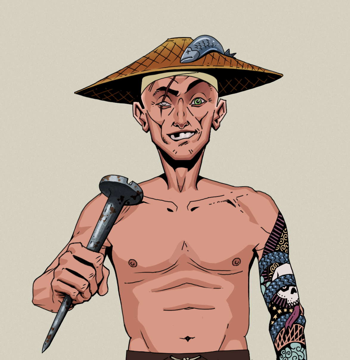 One-Eyed Itsuki — Degen Dojo fighter