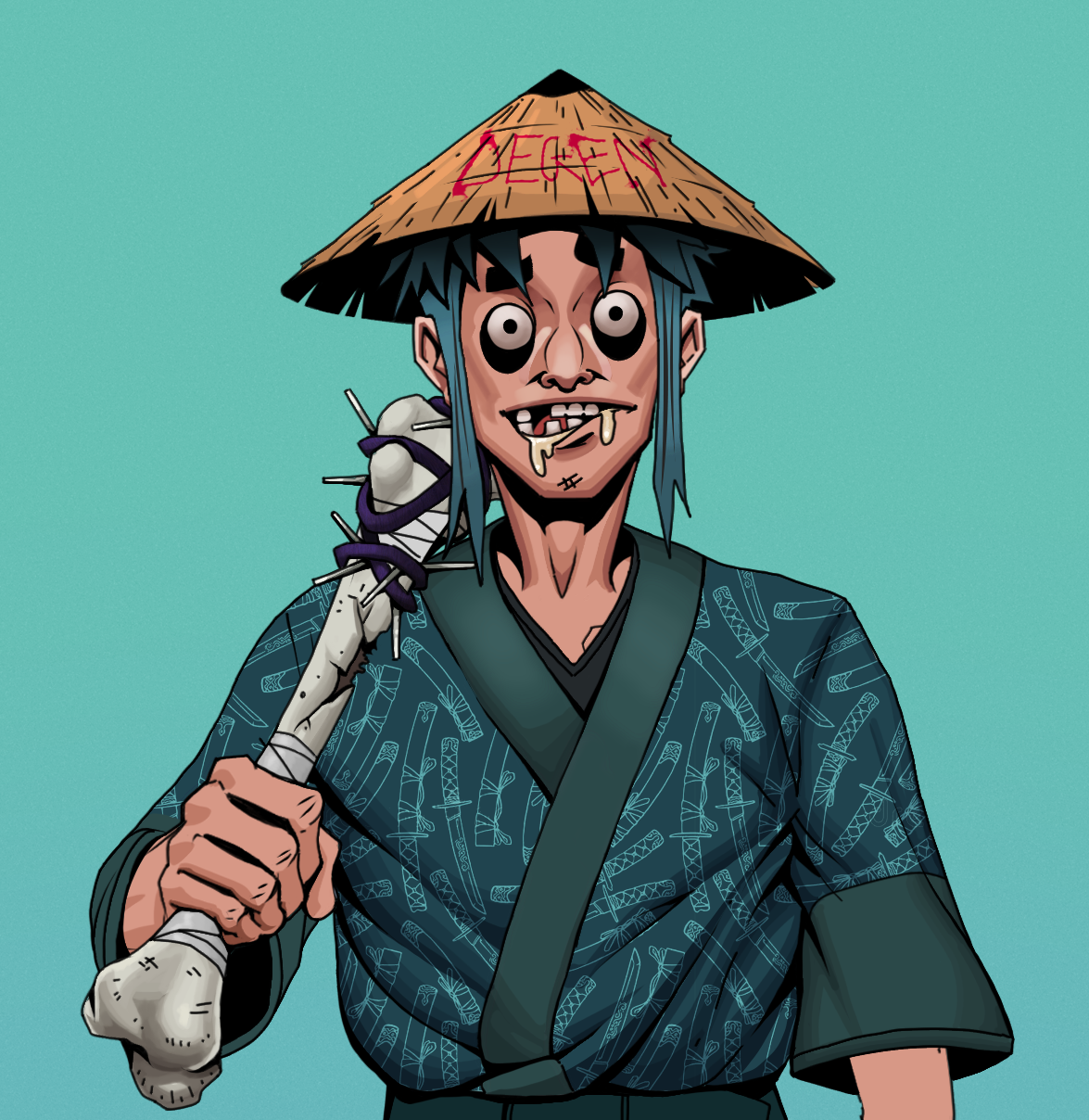 Drooling Azuma — Degen Dojo fighter