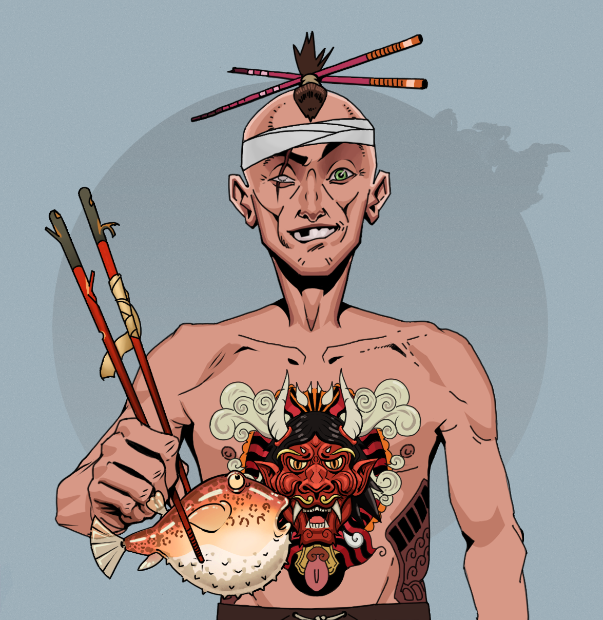 One-Eyed Itsuki — Degen Dojo fighter