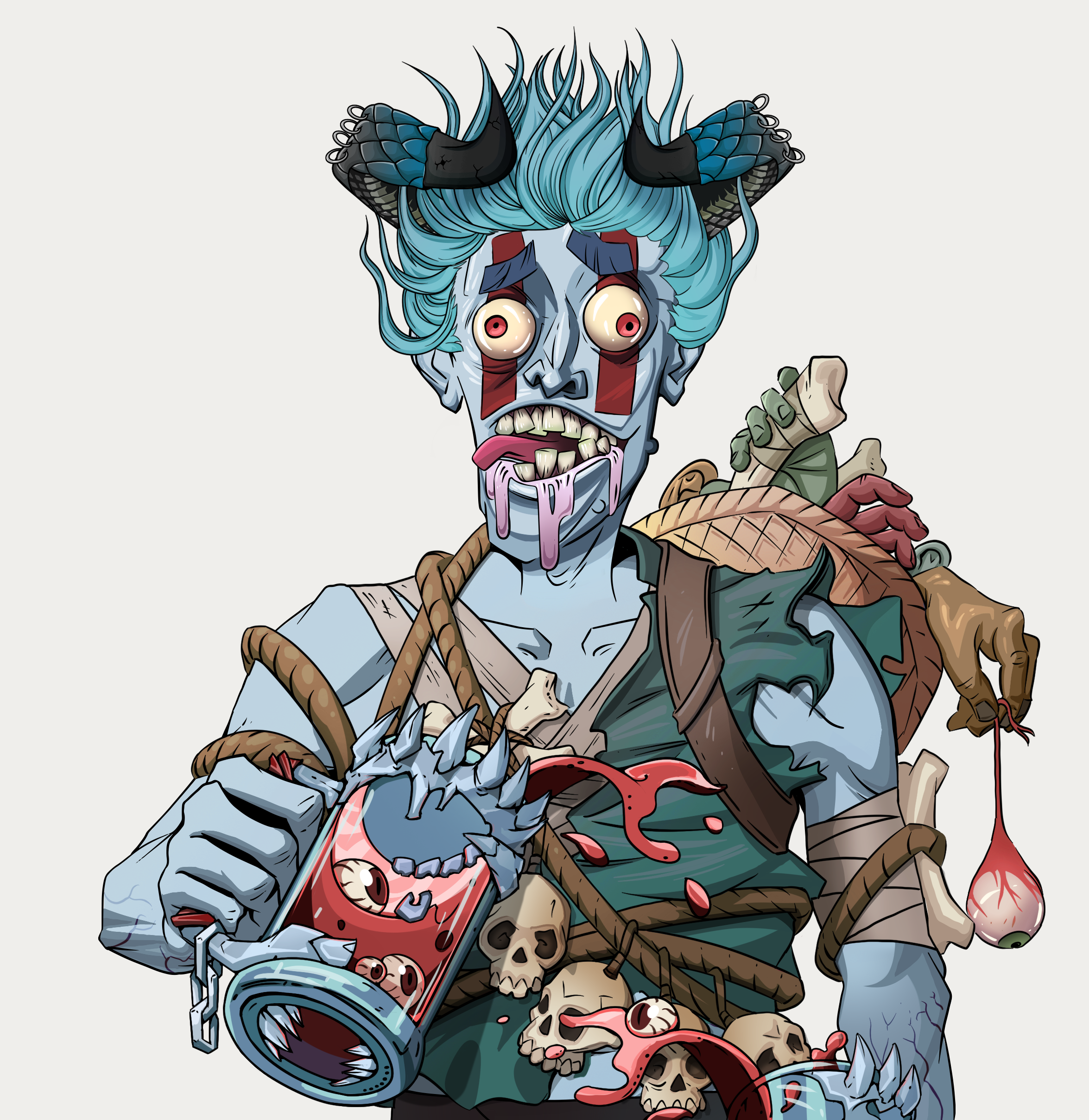 Drooling Azuma — Degen Dojo fighter