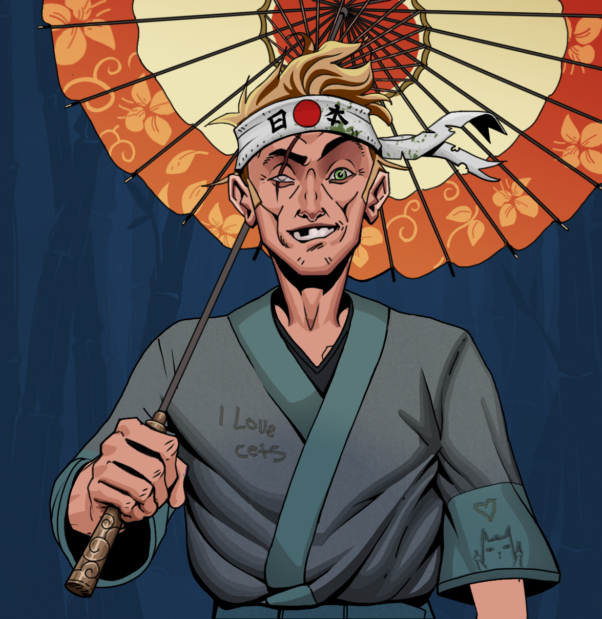 One-Eyed Itsuki — Degen Dojo fighter