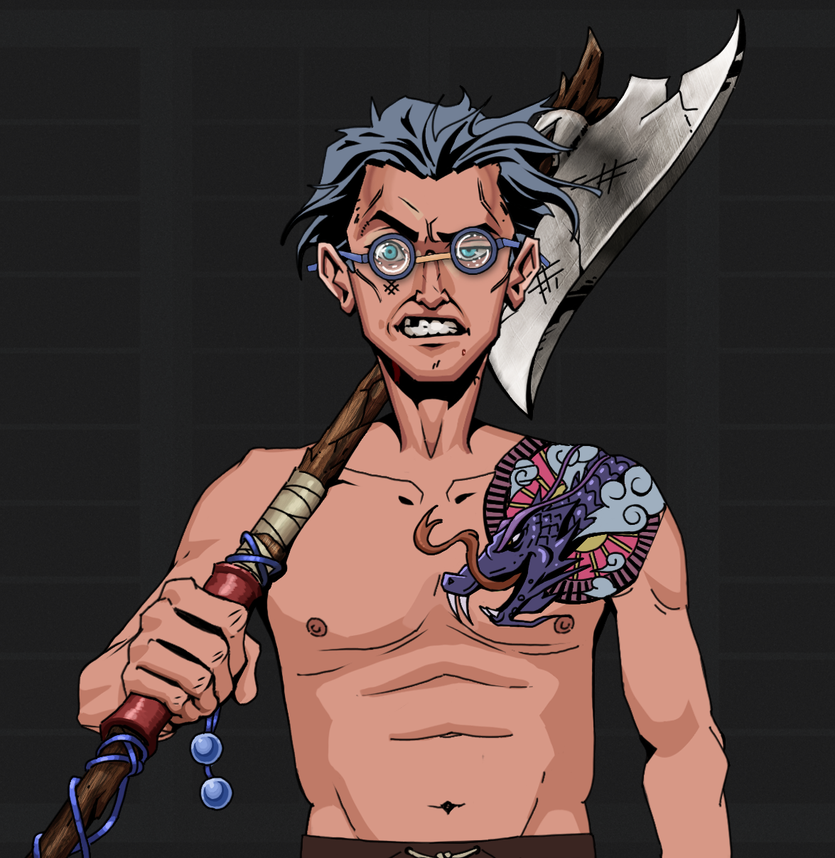 Akuma — Degen Dojo fighter