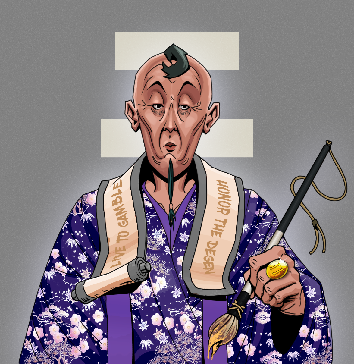The Degen Scholar — Degen Dojo fighter