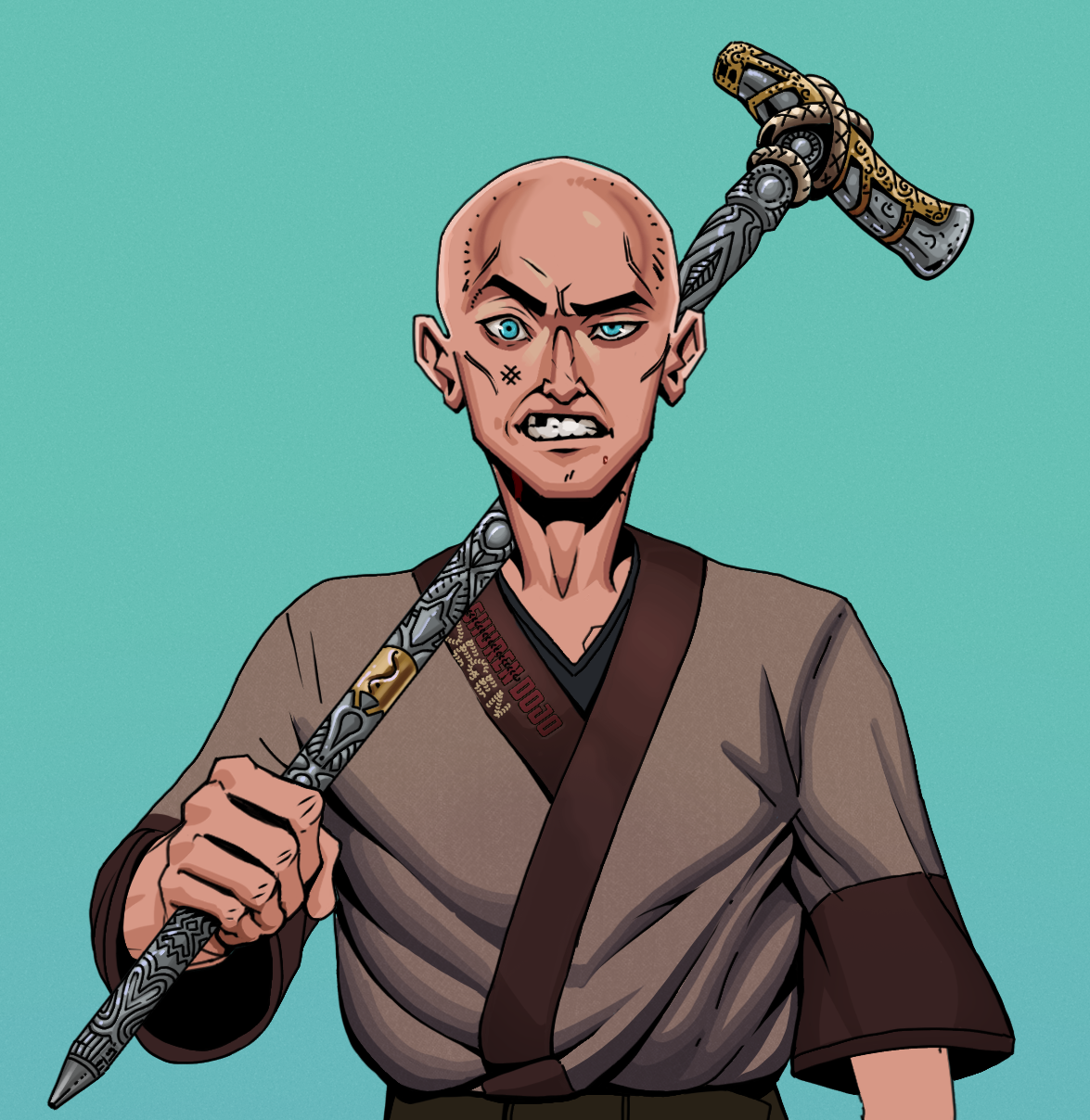 Akuma — Degen Dojo fighter