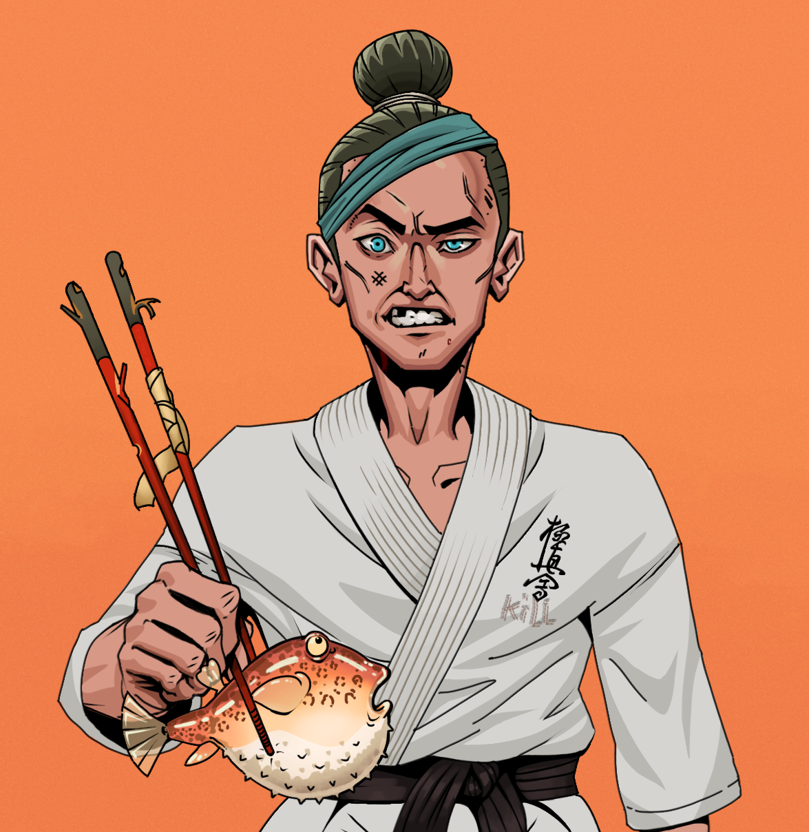 Akuma — Degen Dojo fighter