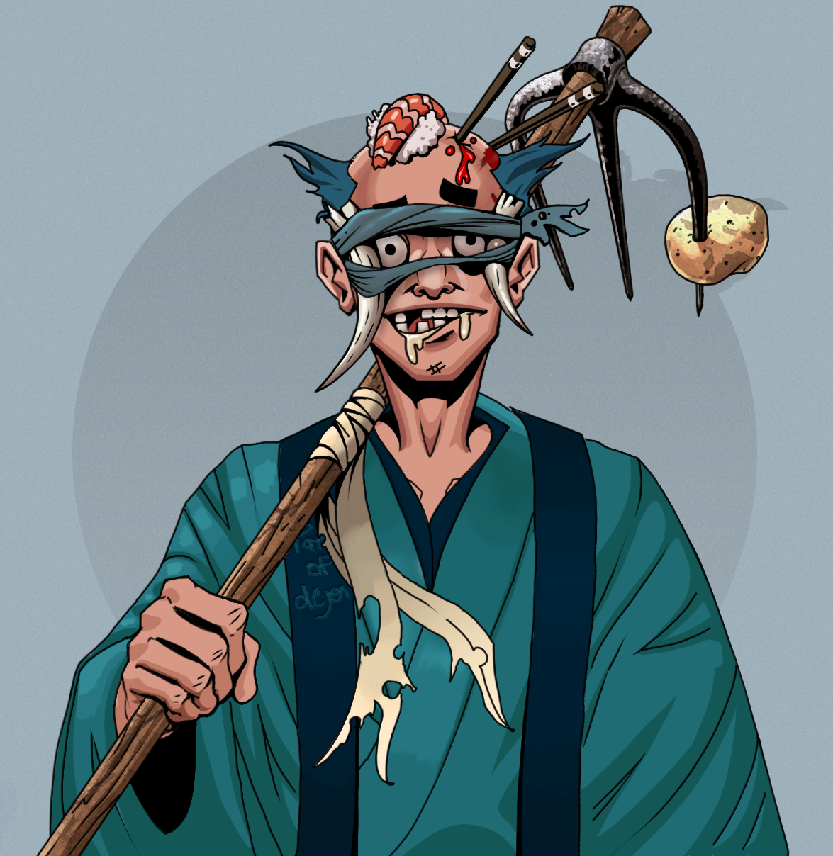 Drooling Azuma — Degen Dojo fighter