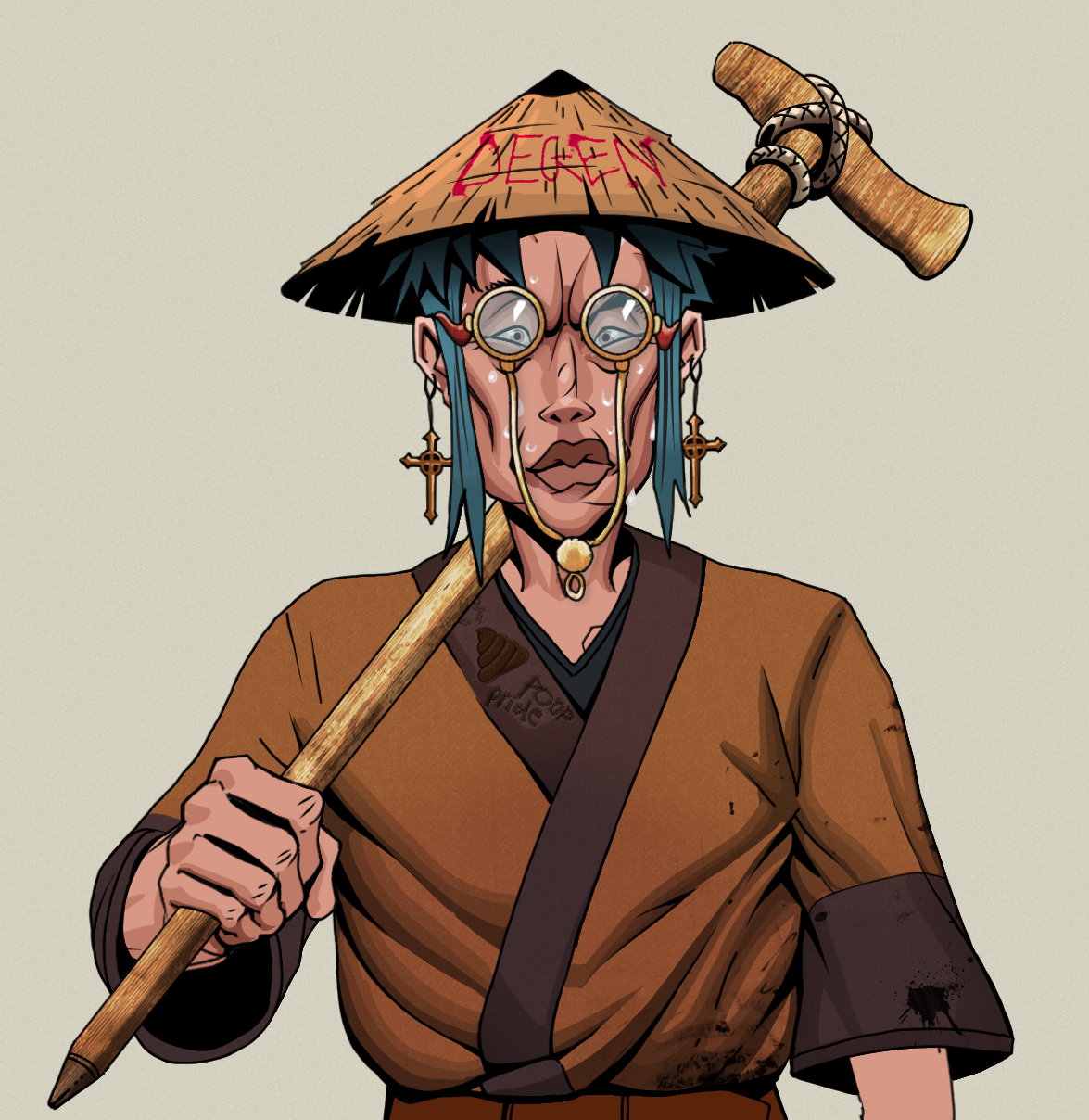 Stresshead Rin — Degen Dojo fighter