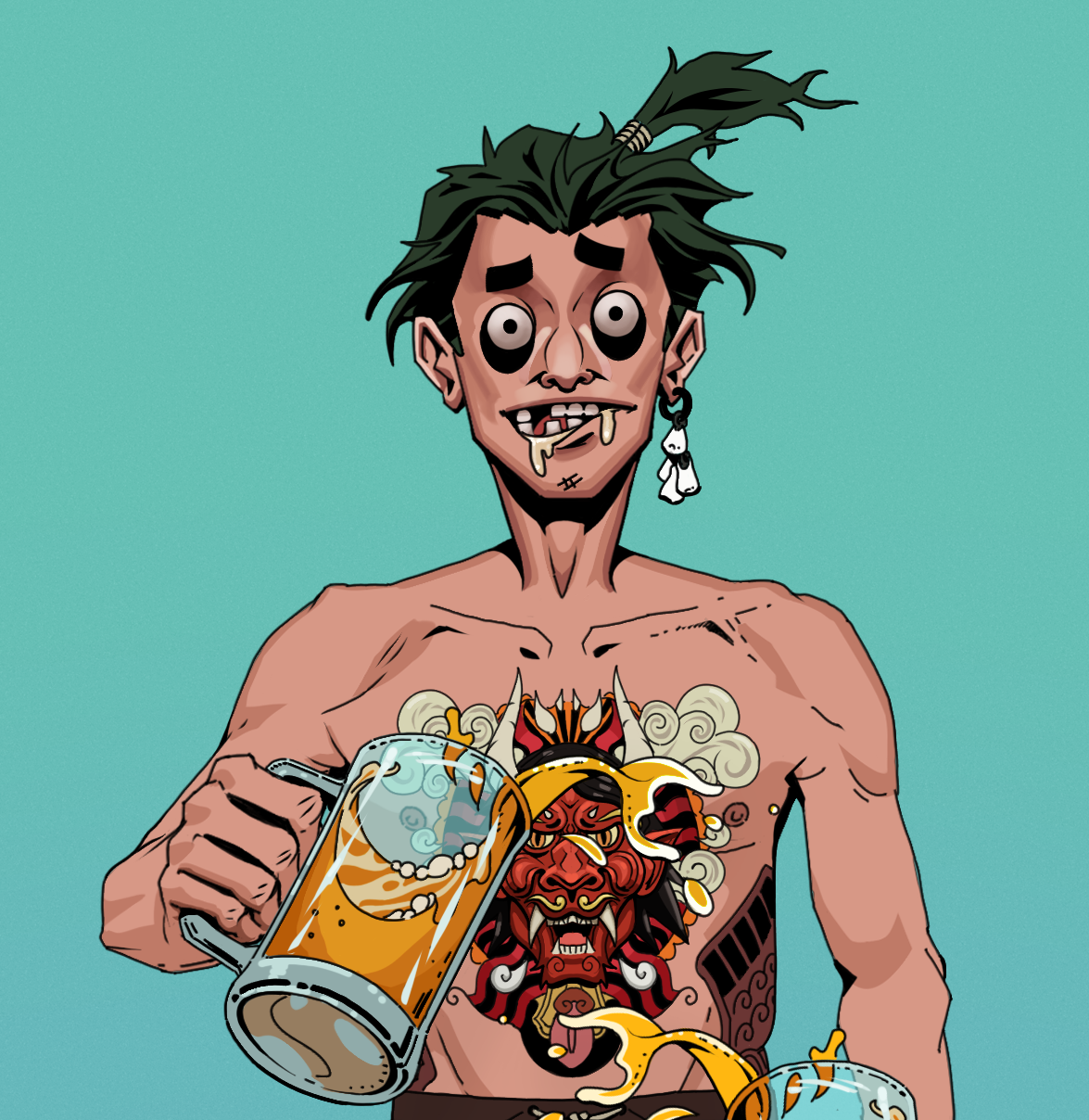 Drooling Azuma — Degen Dojo fighter