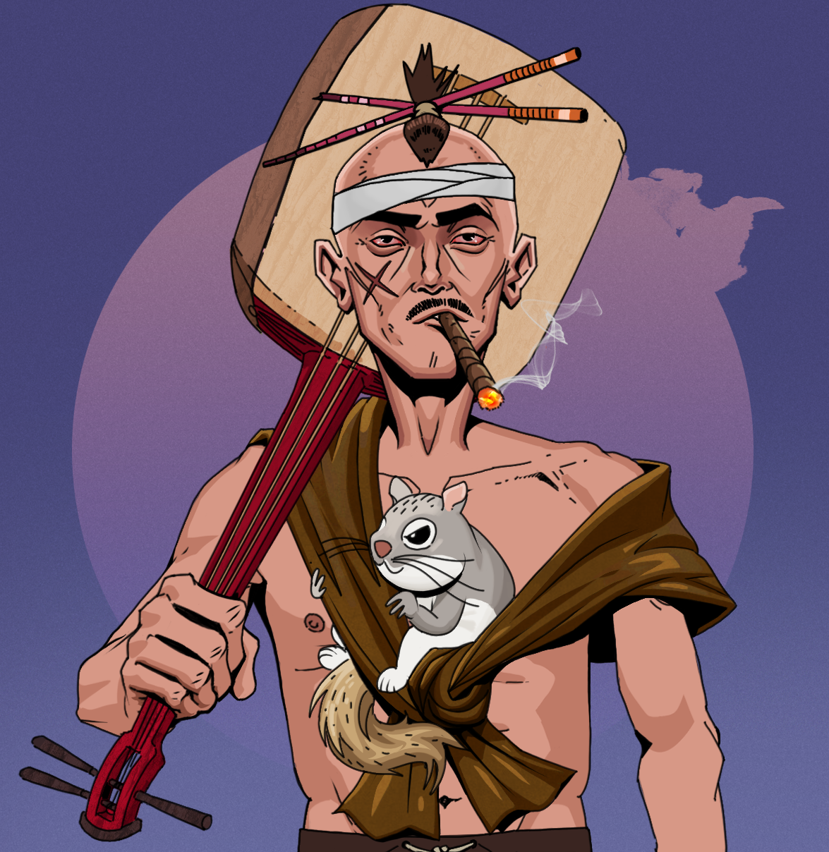 Raikou The Stoner — Degen Dojo fighter