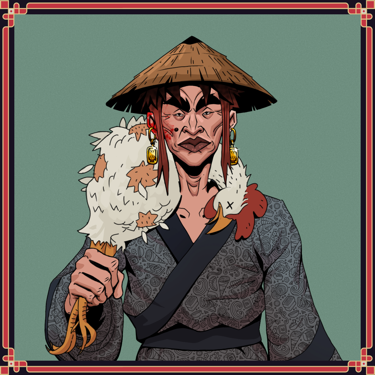 Glaring Whirlwind Fondle — Degen Dojo Special Move
