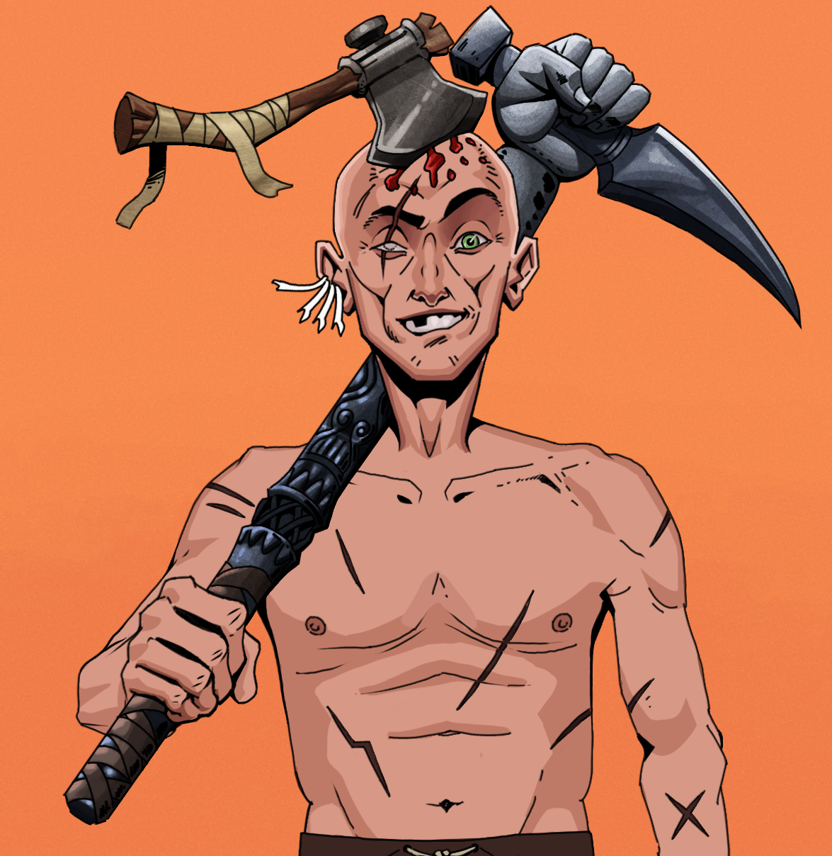 One-Eyed Itsuki — Degen Dojo fighter