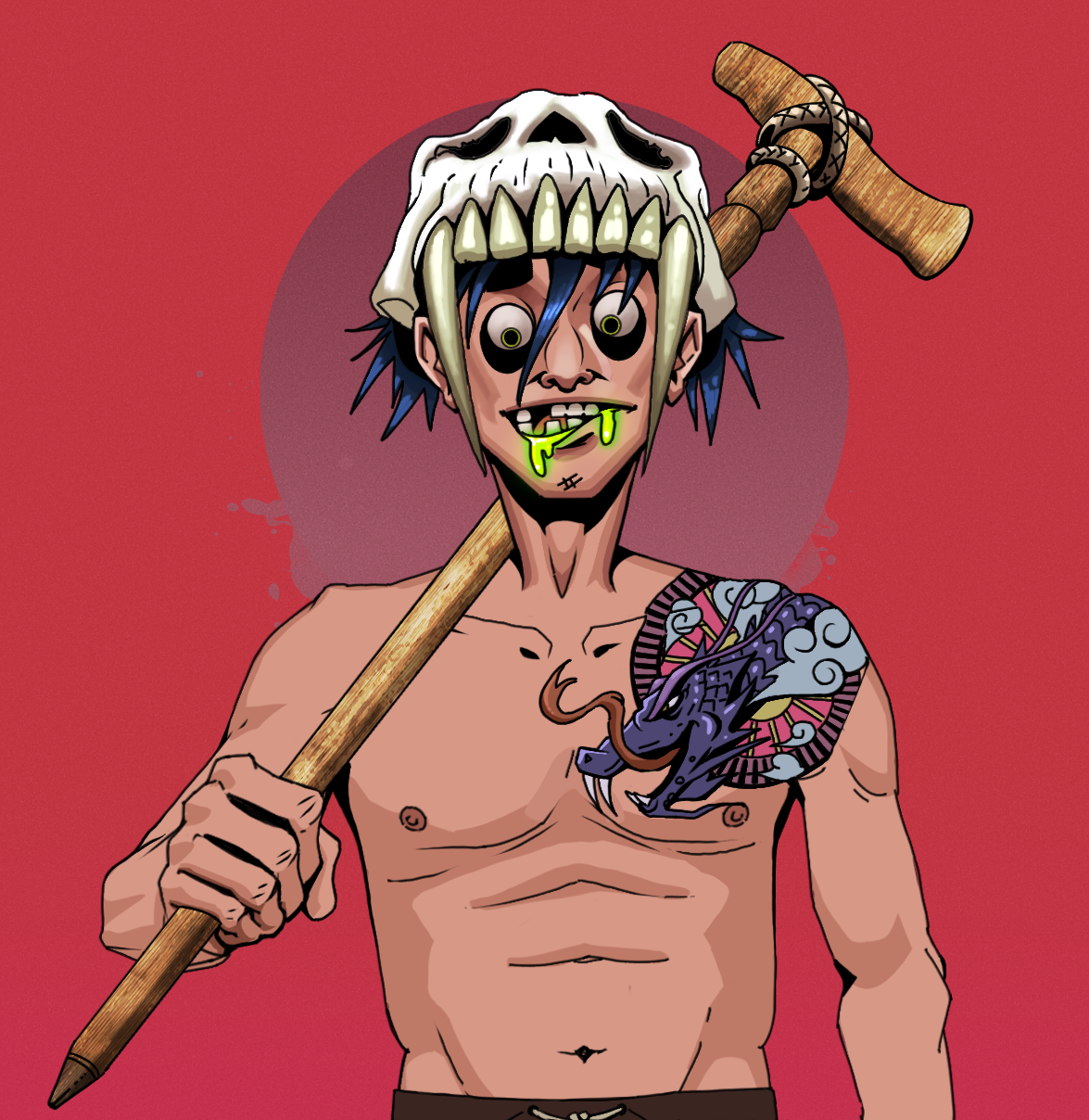 Toxic Azuma — Degen Dojo fighter