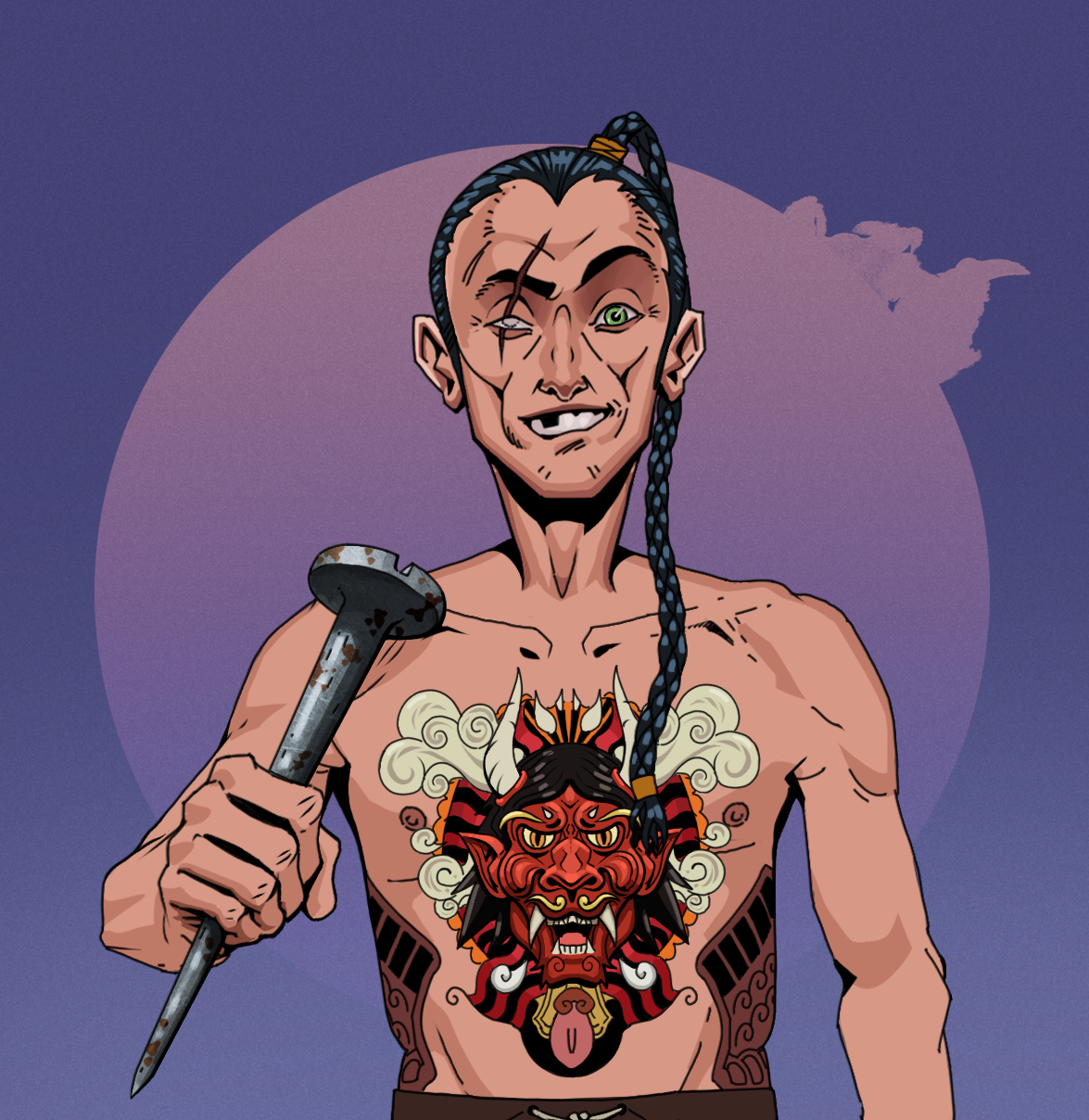 One-Eyed Itsuki — Degen Dojo fighter