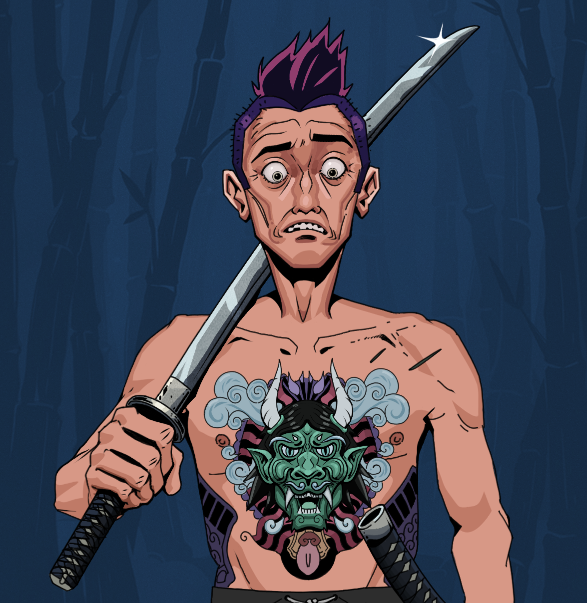 Shitless Botan — Degen Dojo fighter