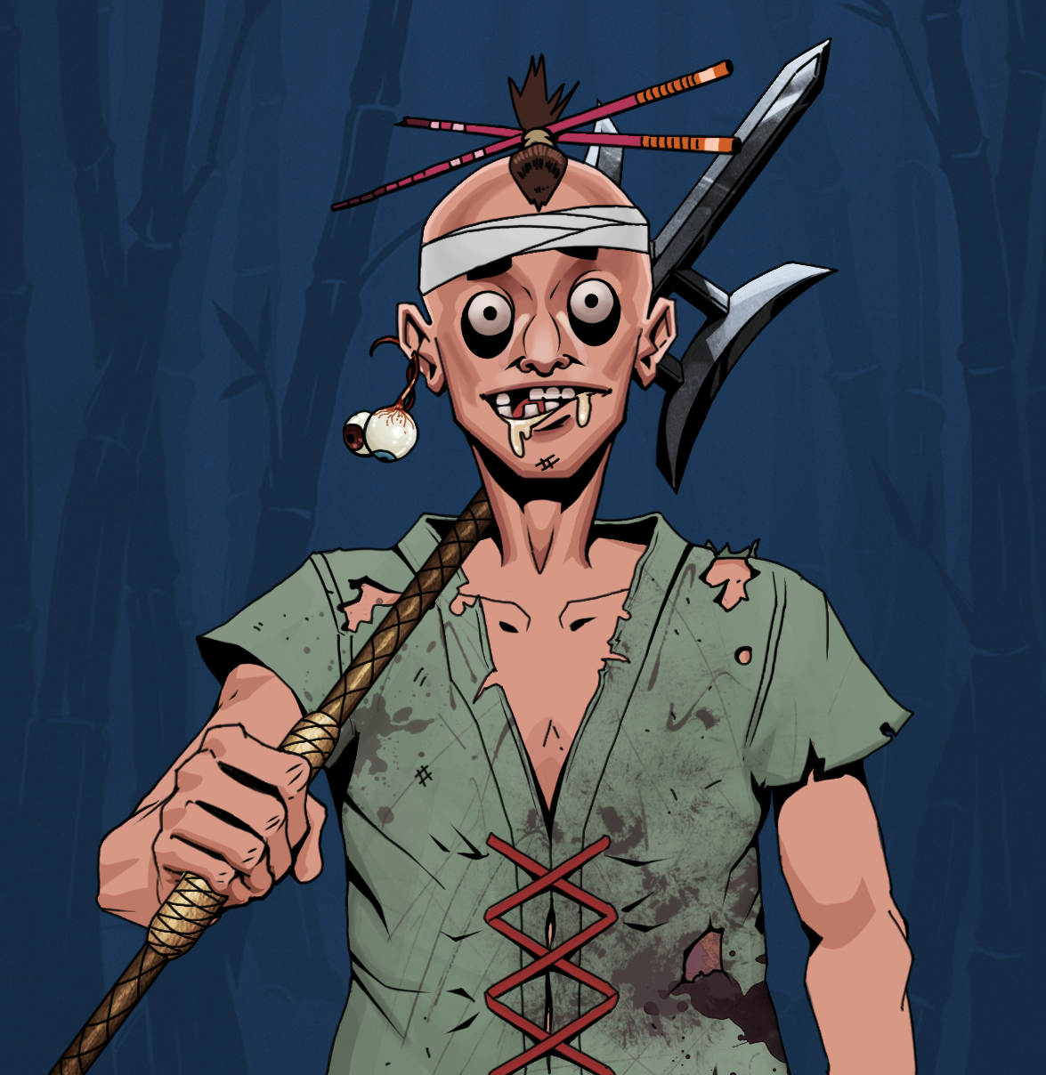 Drooling Azuma — Degen Dojo fighter