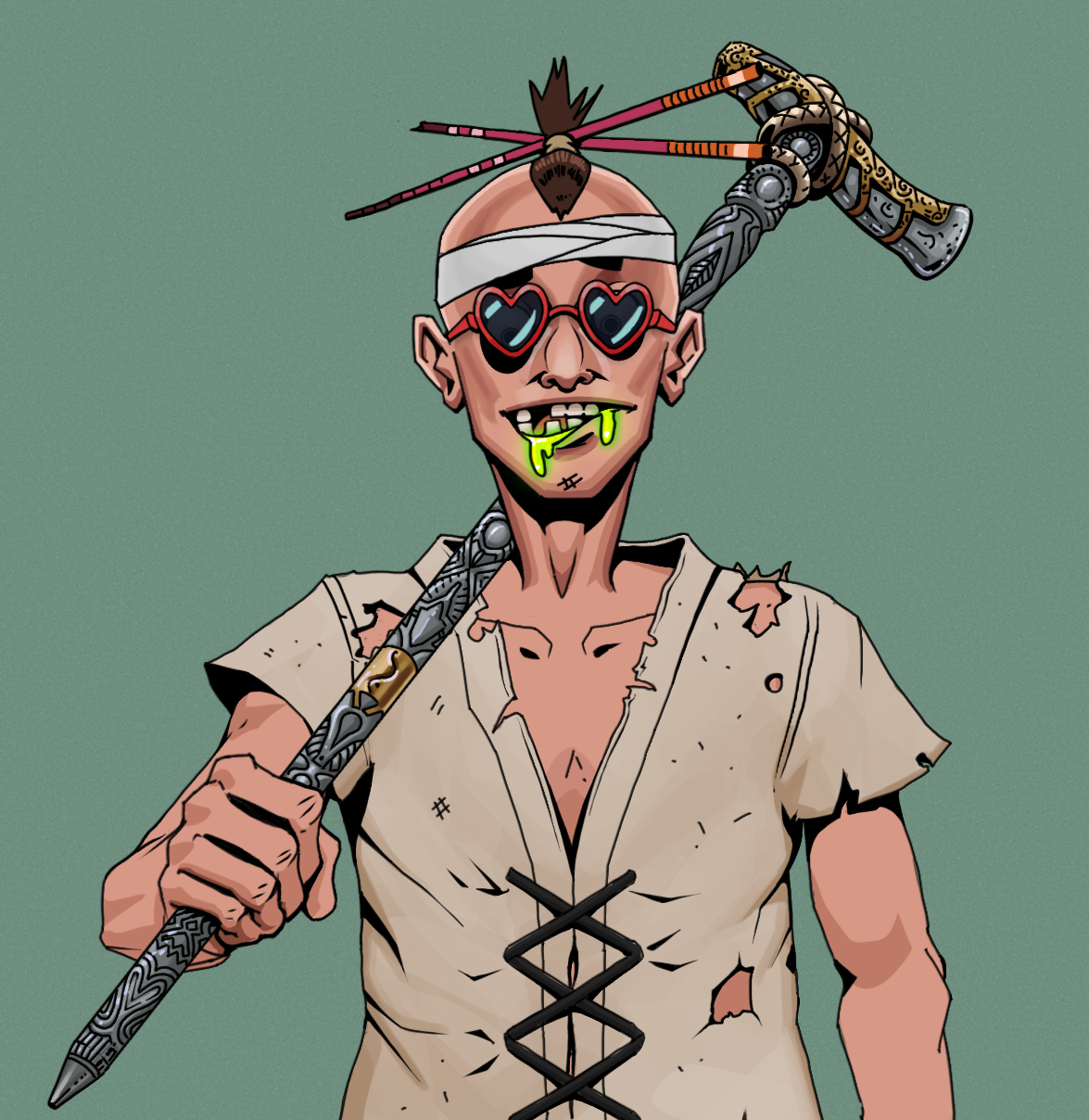 Toxic Azuma — Degen Dojo fighter