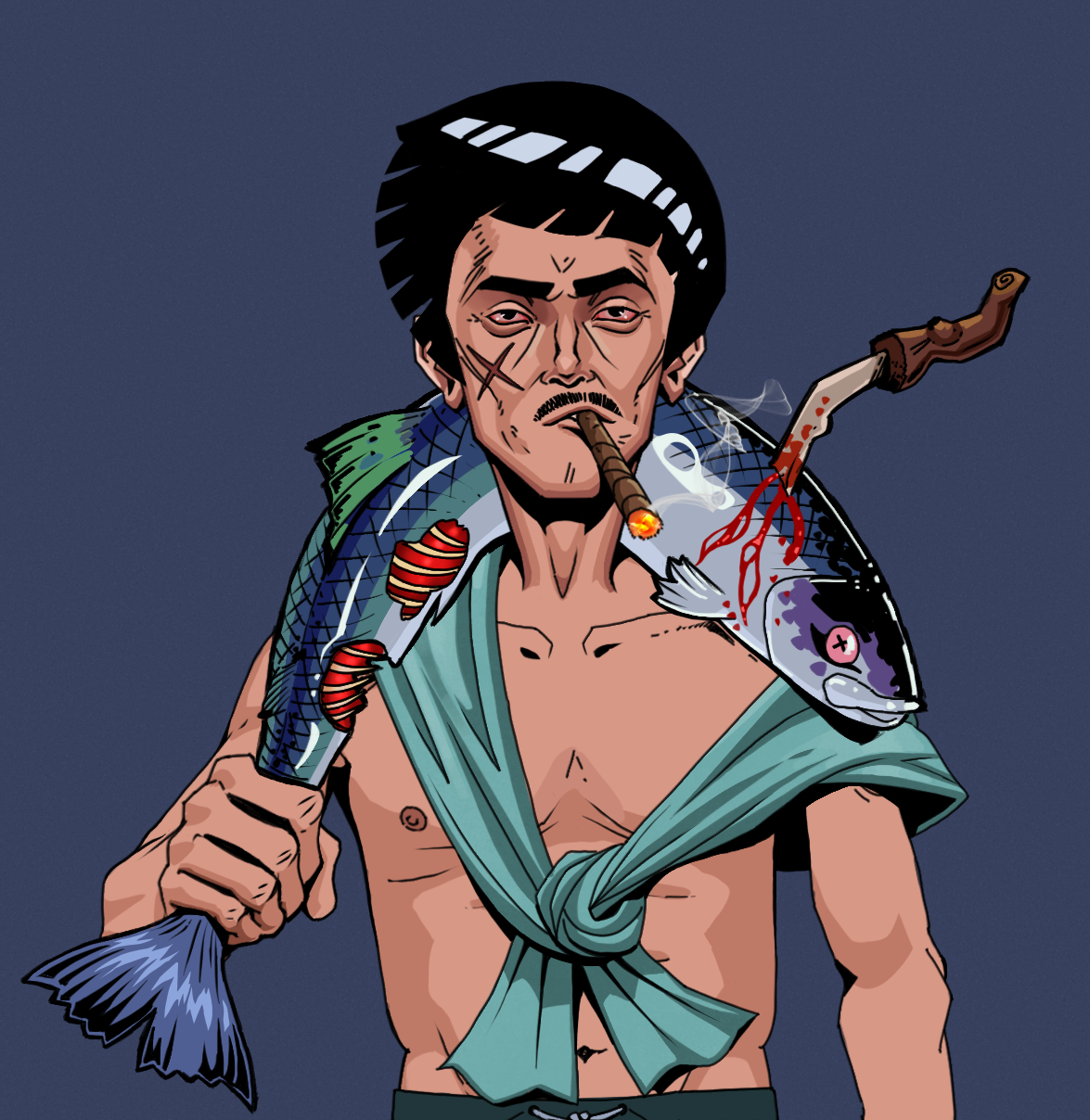 Raikou The Stoner — Degen Dojo fighter