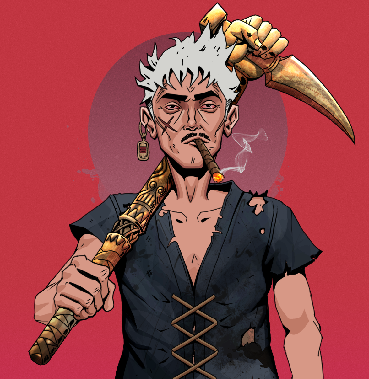 Raikou The Stoner — Degen Dojo fighter