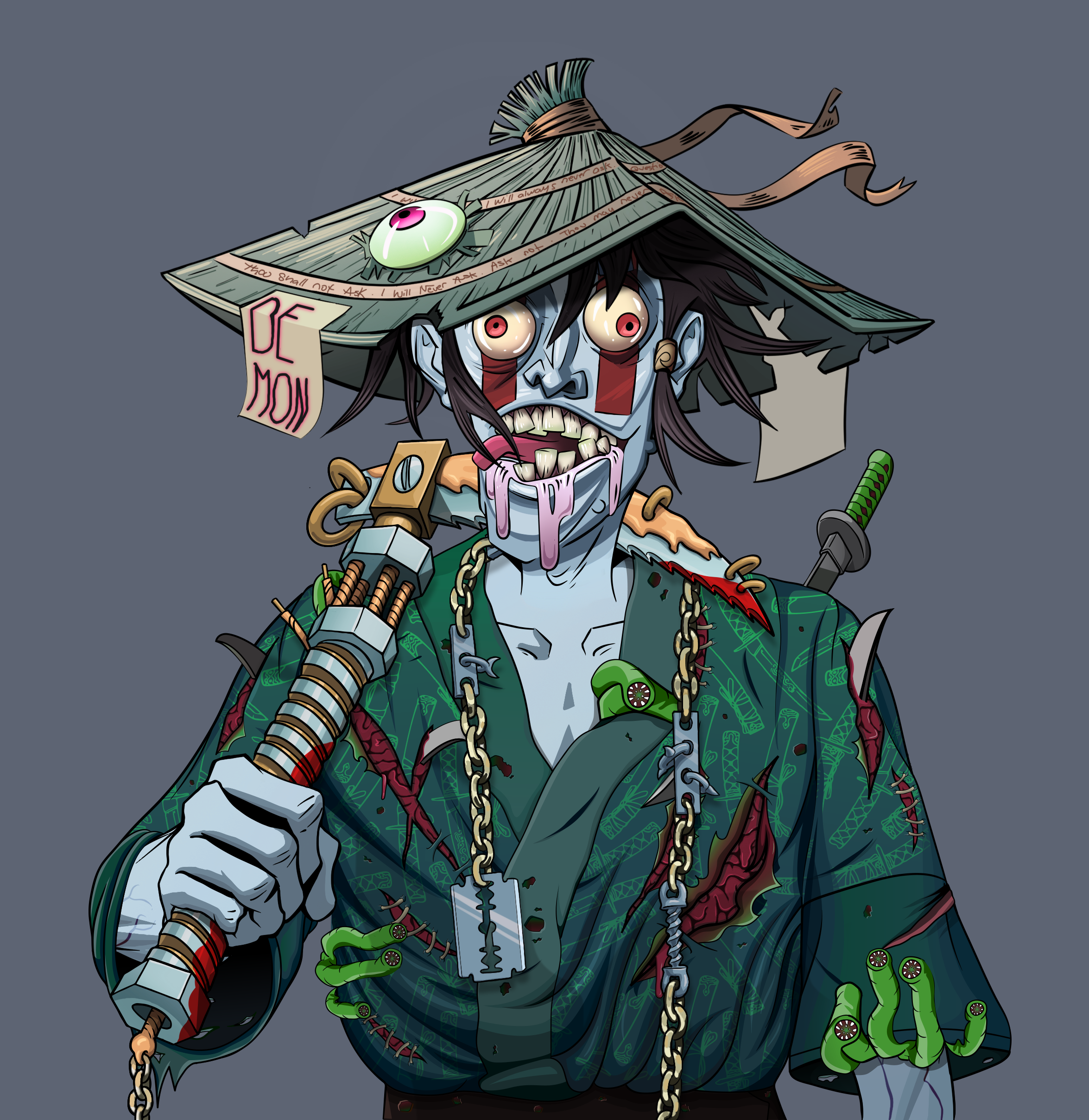 Drooling Azuma — Degen Dojo fighter