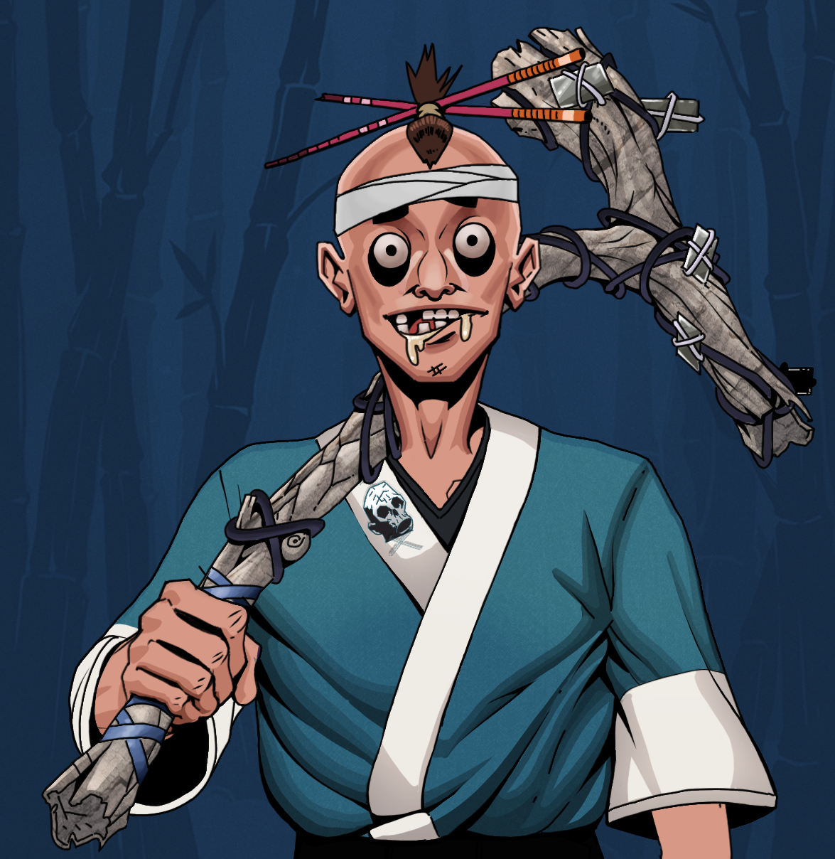 Drooling Azuma — Degen Dojo fighter