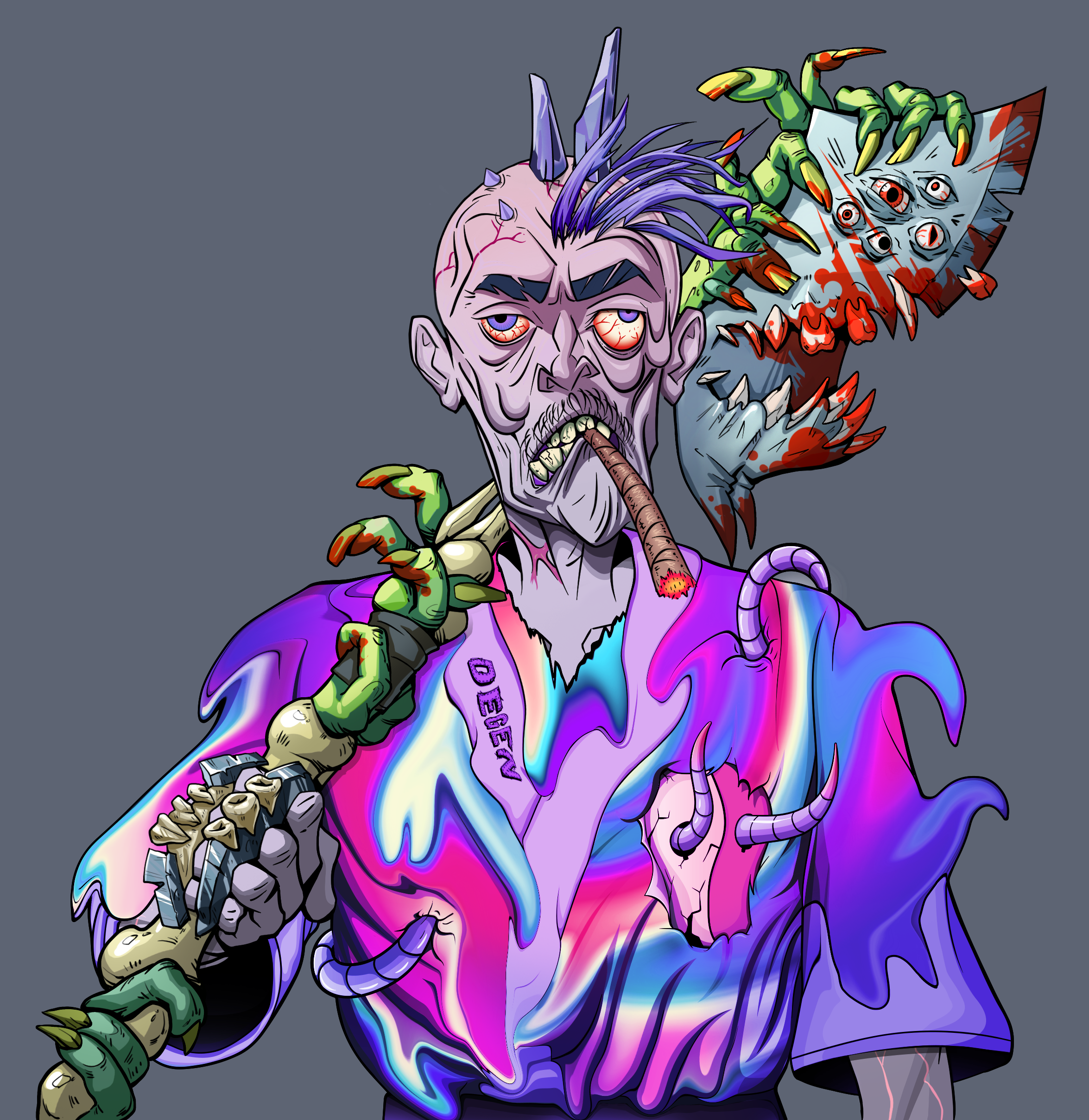 Raikou The Stoner — Degen Dojo fighter