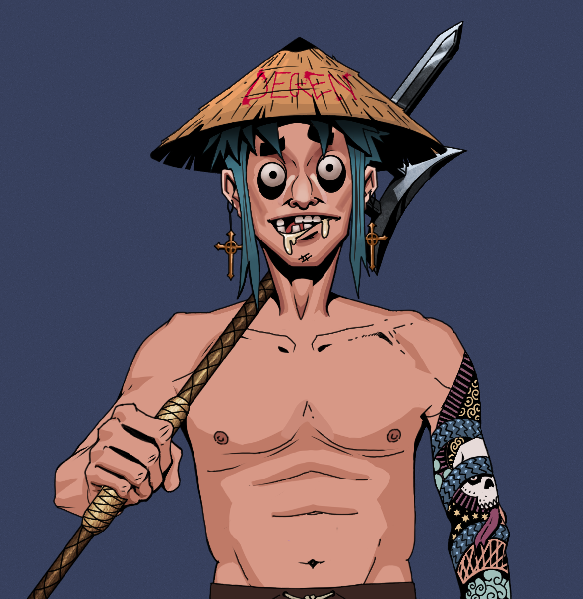 Drooling Azuma — Degen Dojo fighter