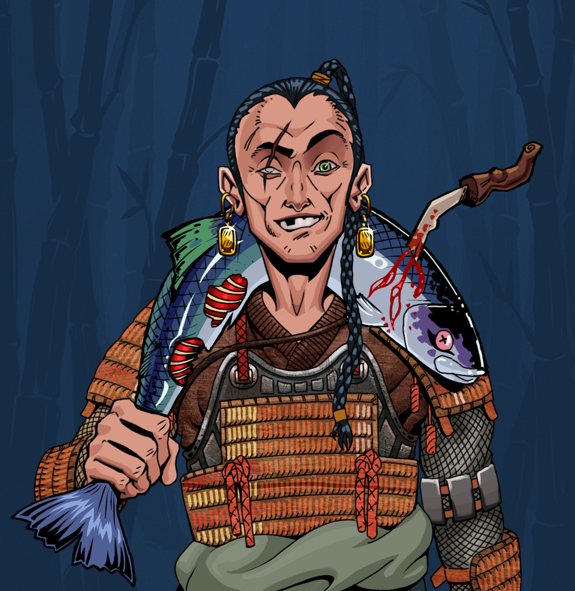 One-Eyed Itsuki — Degen Dojo fighter