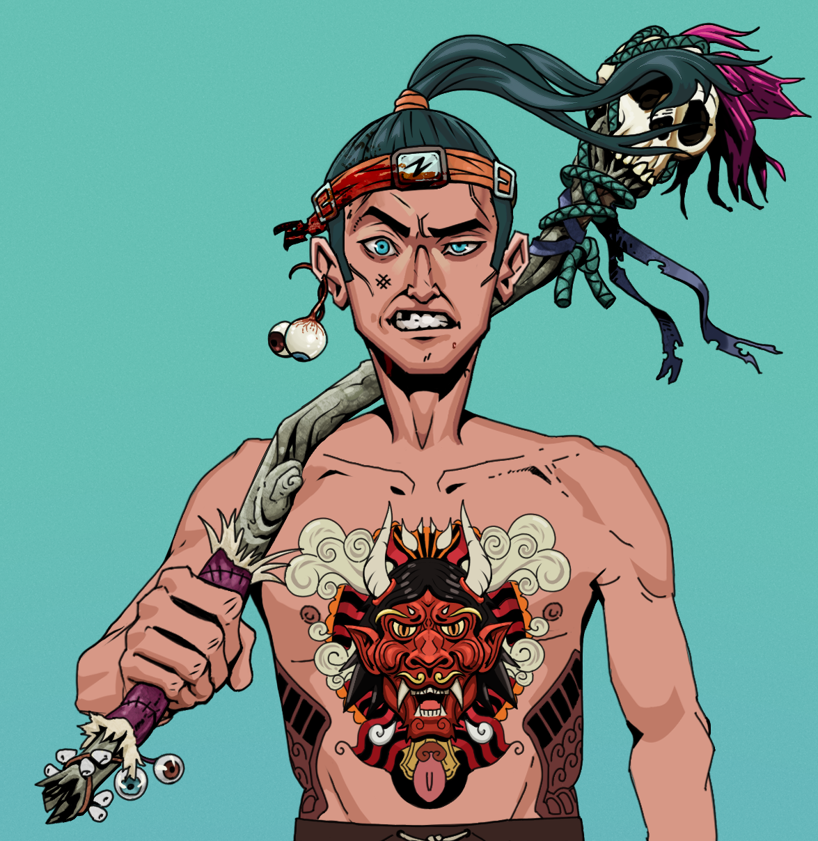 Akuma — Degen Dojo fighter