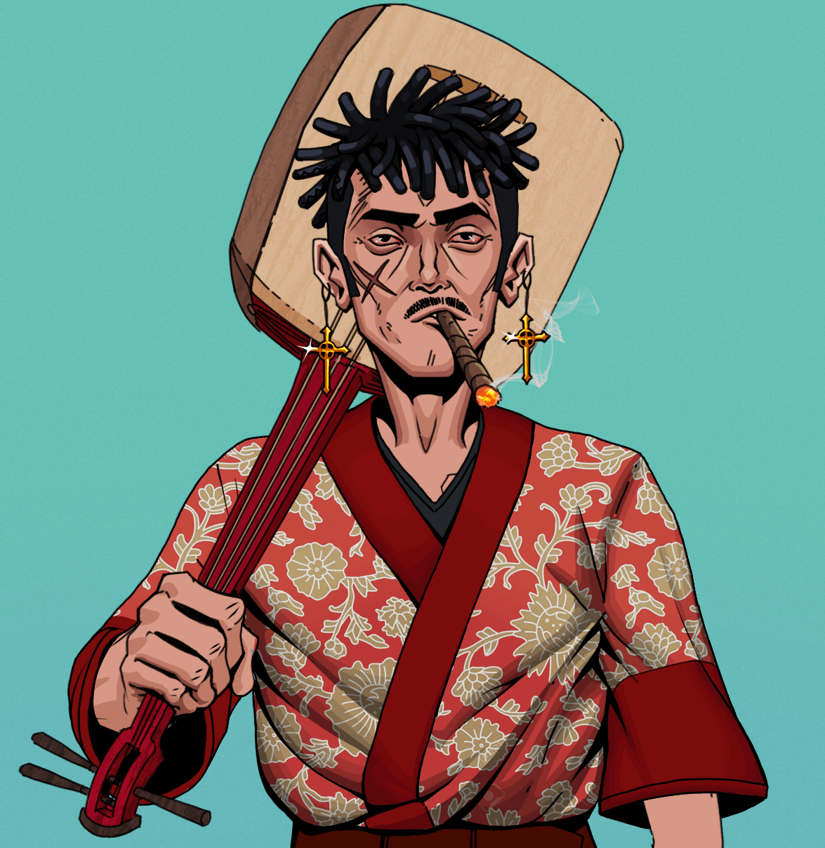Raikou The Stoner — Degen Dojo fighter