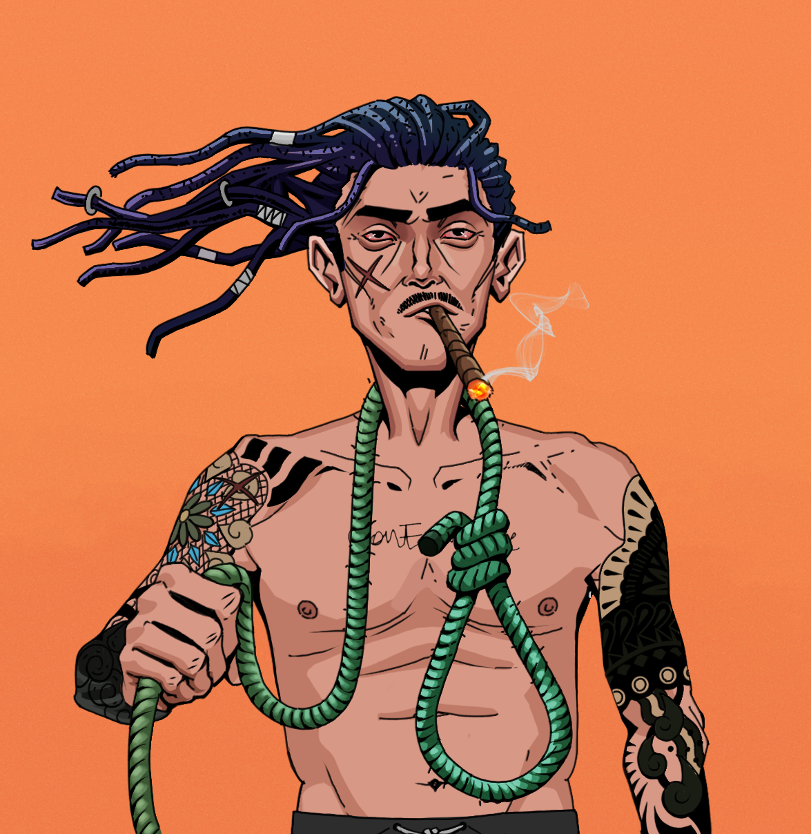 Raikou The Stoner — Degen Dojo fighter
