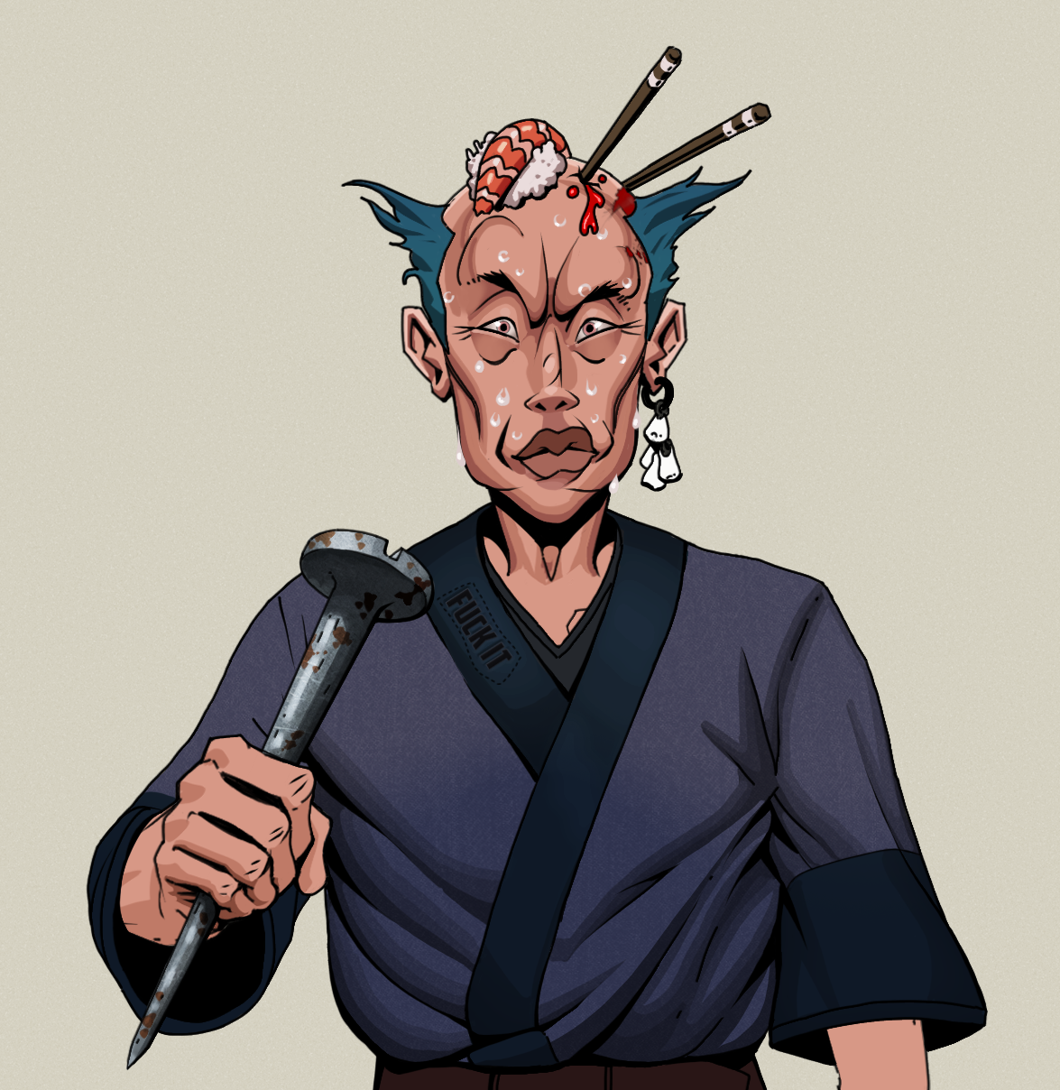 Stresshead Rin — Degen Dojo fighter