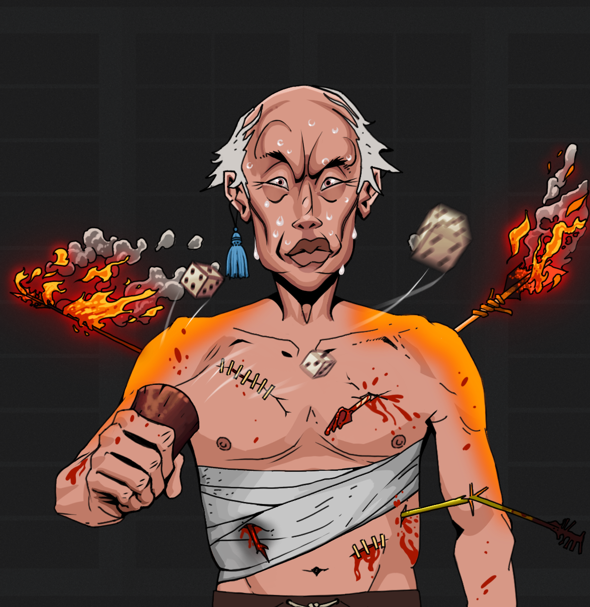 Stresshead Rin — Degen Dojo fighter