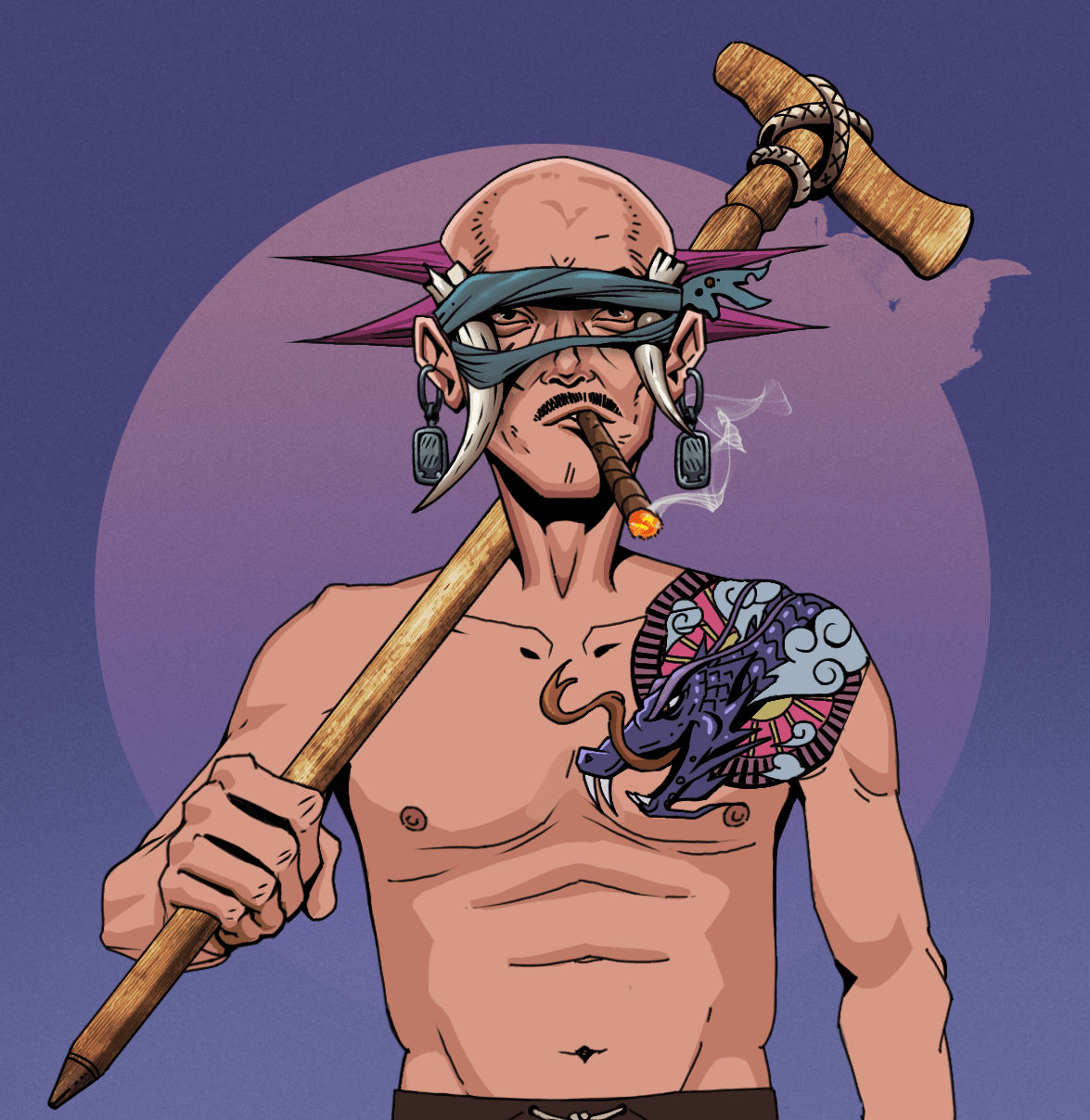 Raikou The Stoner — Degen Dojo fighter