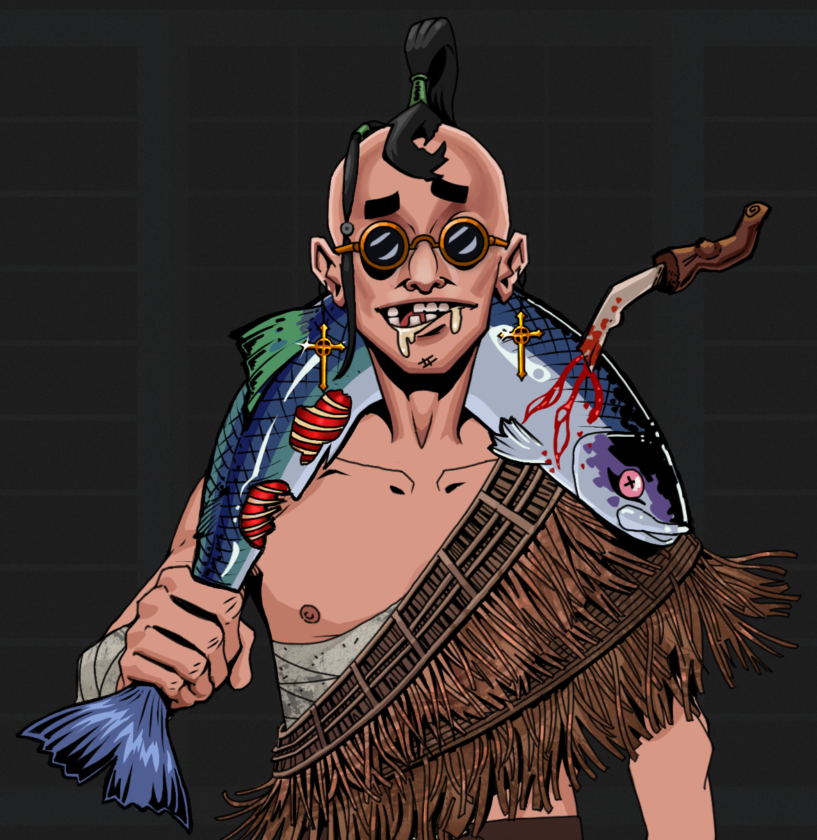 Drooling Azuma — Degen Dojo fighter