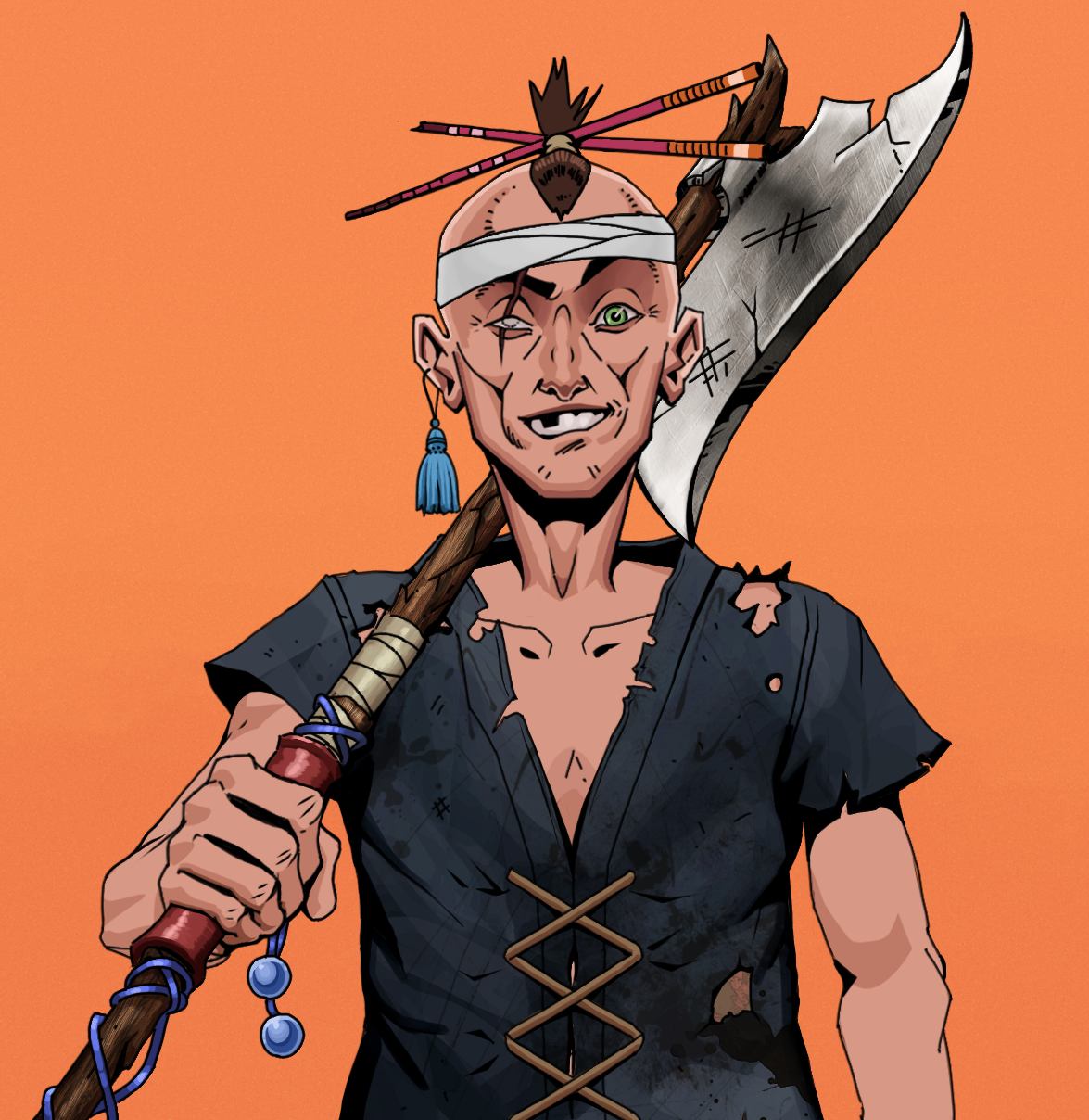One-Eyed Itsuki — Degen Dojo fighter