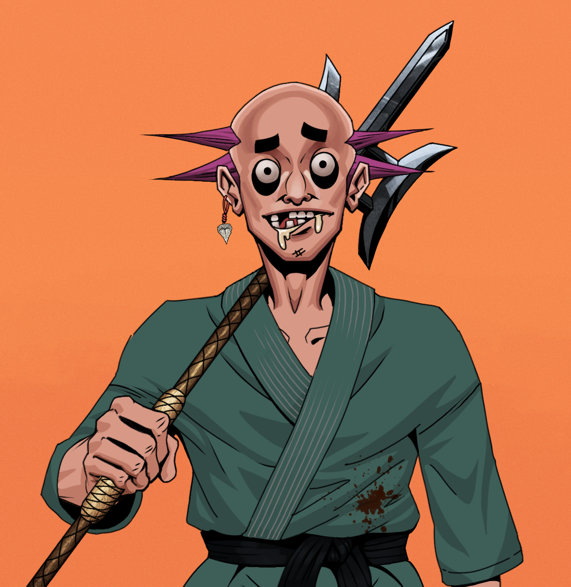 Drooling Azuma — Degen Dojo fighter