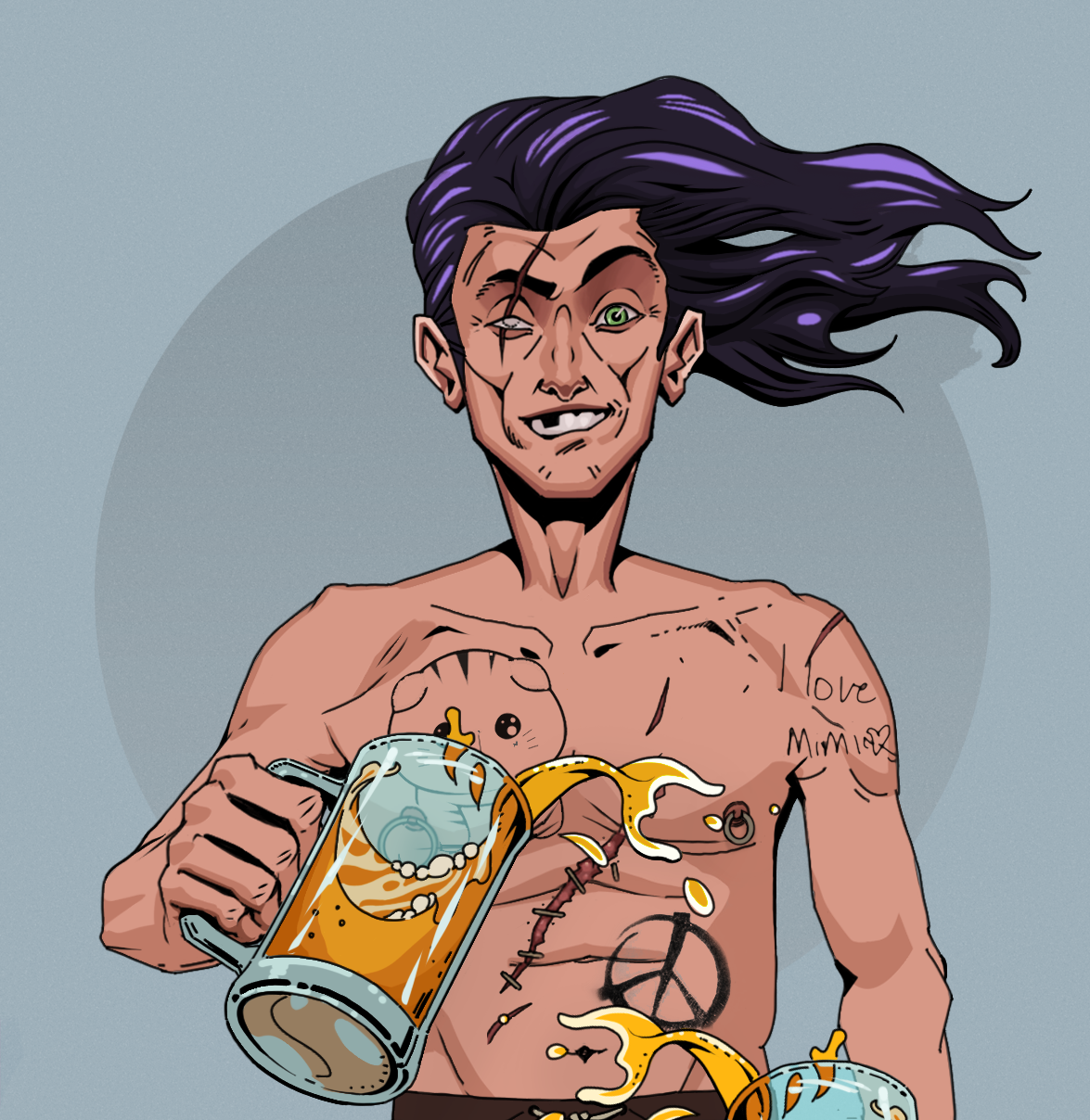 One-Eyed Itsuki — Degen Dojo fighter