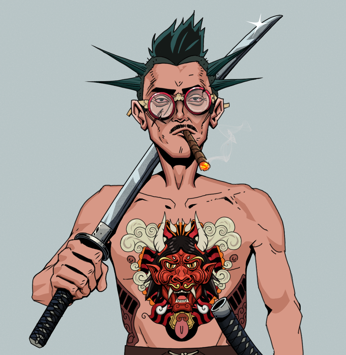 Raikou The Stoner — Degen Dojo fighter