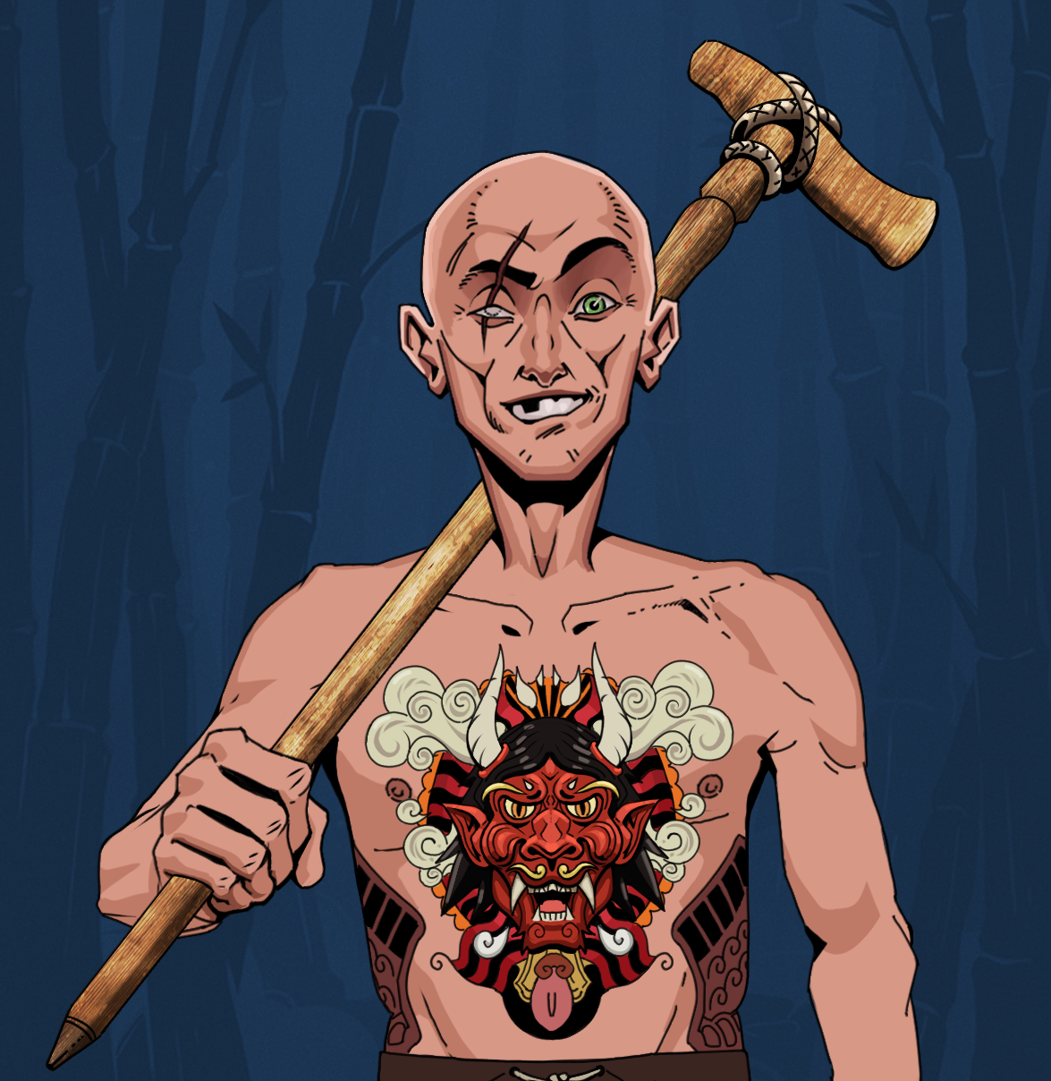 One-Eyed Itsuki — Degen Dojo fighter