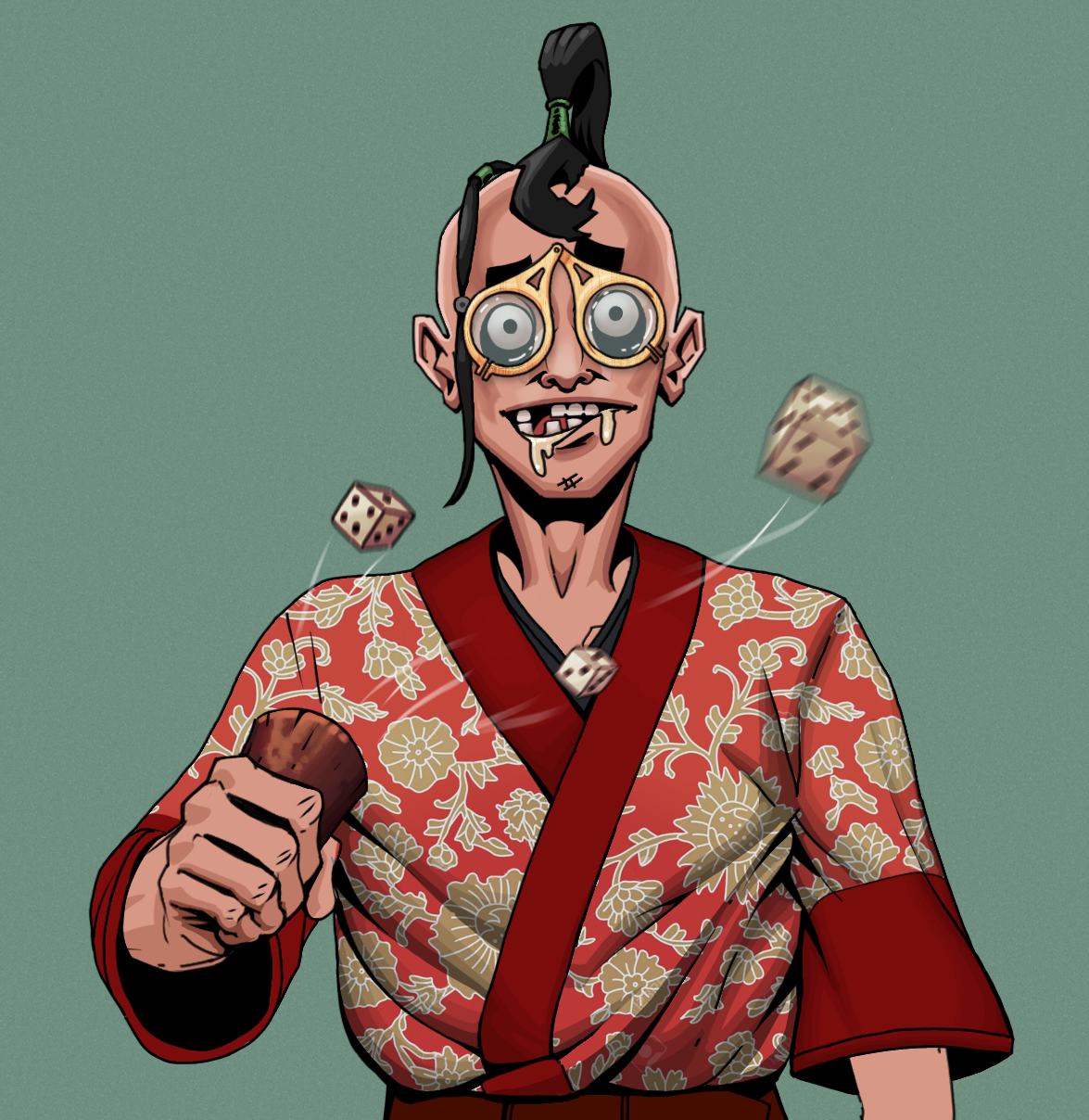 Drooling Azuma — Degen Dojo fighter