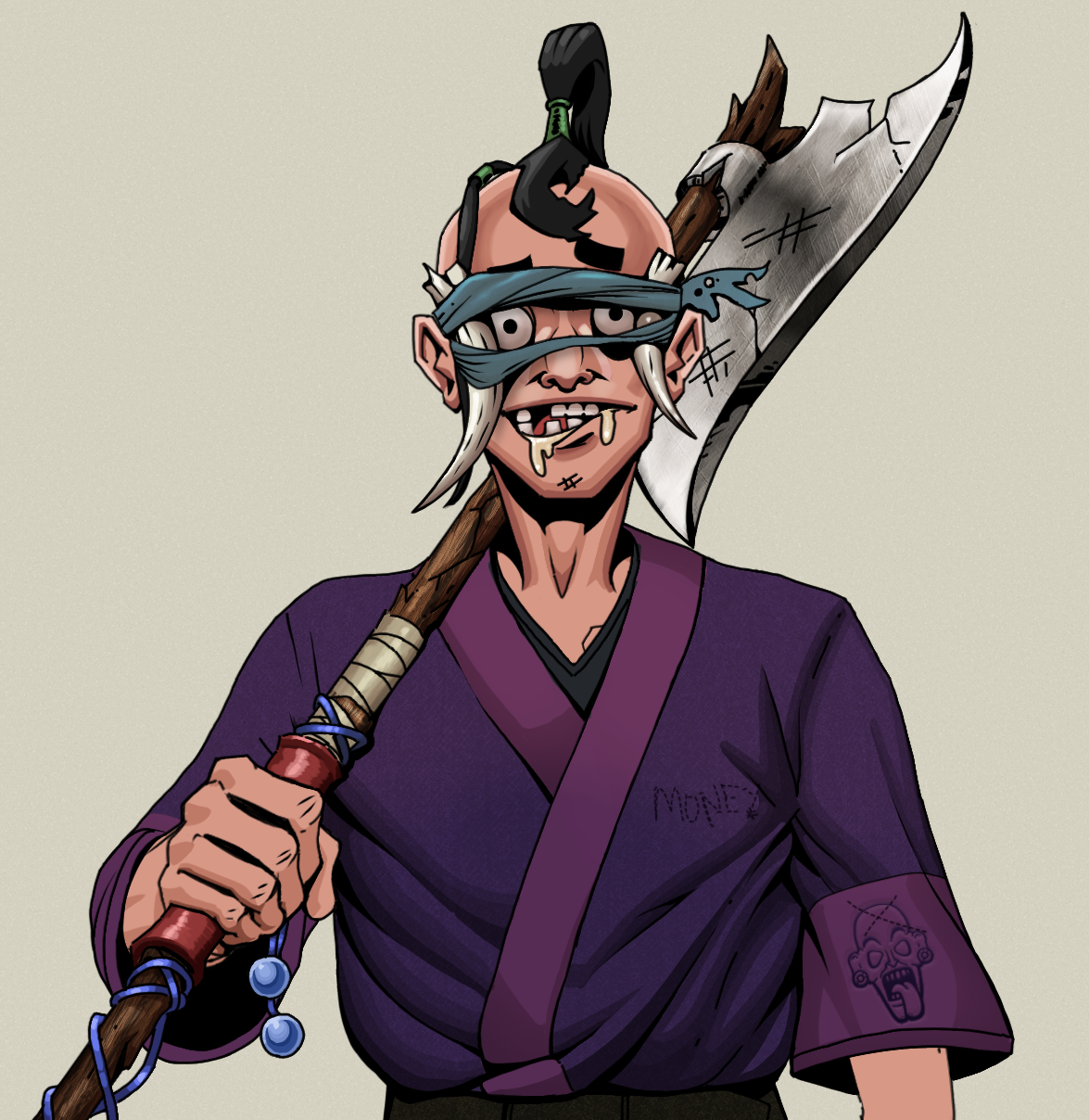 Drooling Azuma — Degen Dojo fighter